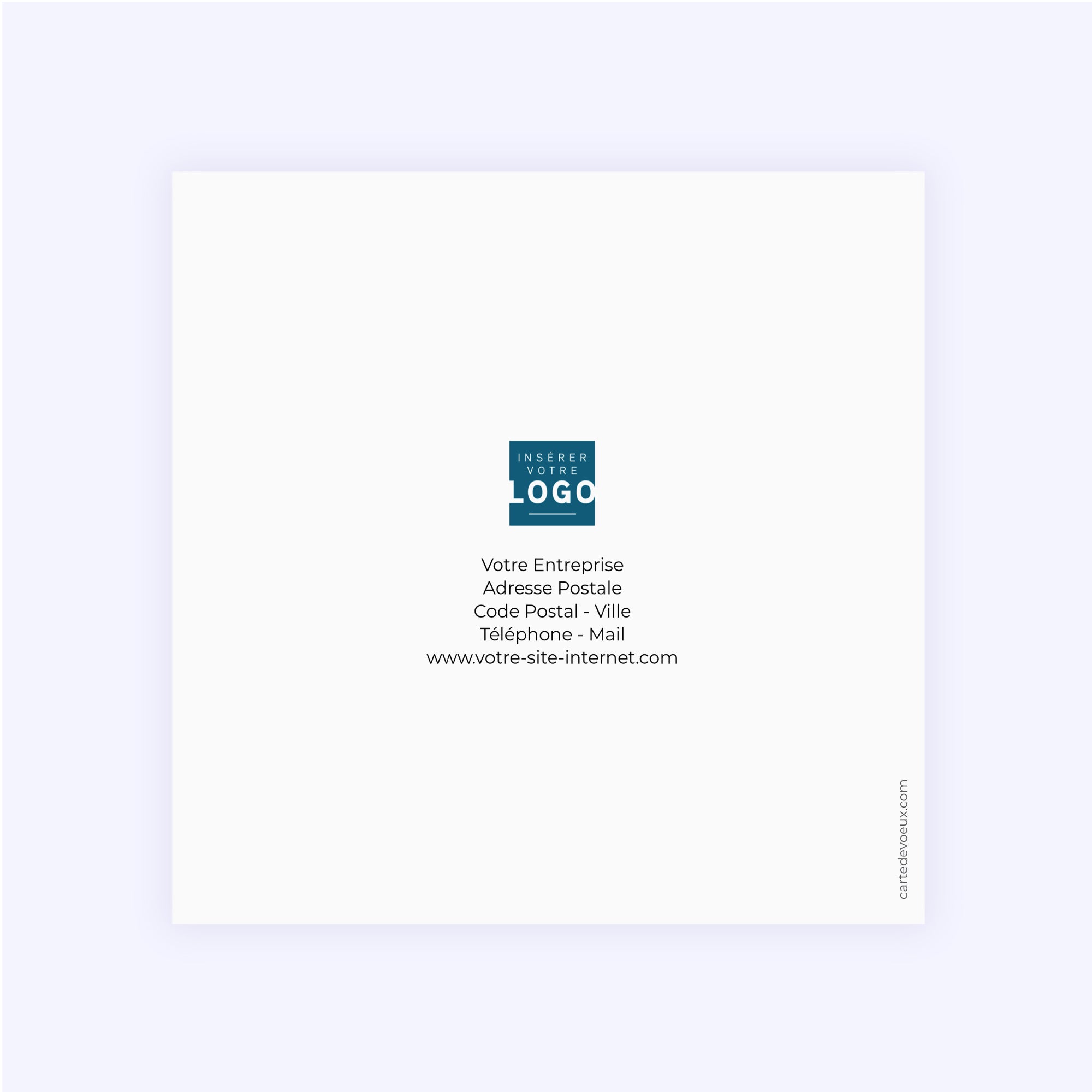 Équilibre Végétal | Vœux professionnels • Carte de voeux • Carré double photo N° 3