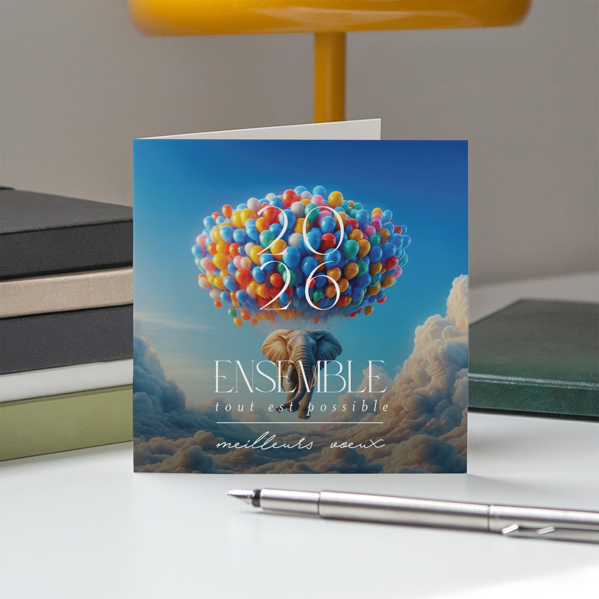 Cap sur l’Impossible | Vœux professionnels • Carte de voeux • Carré double photo N° 5