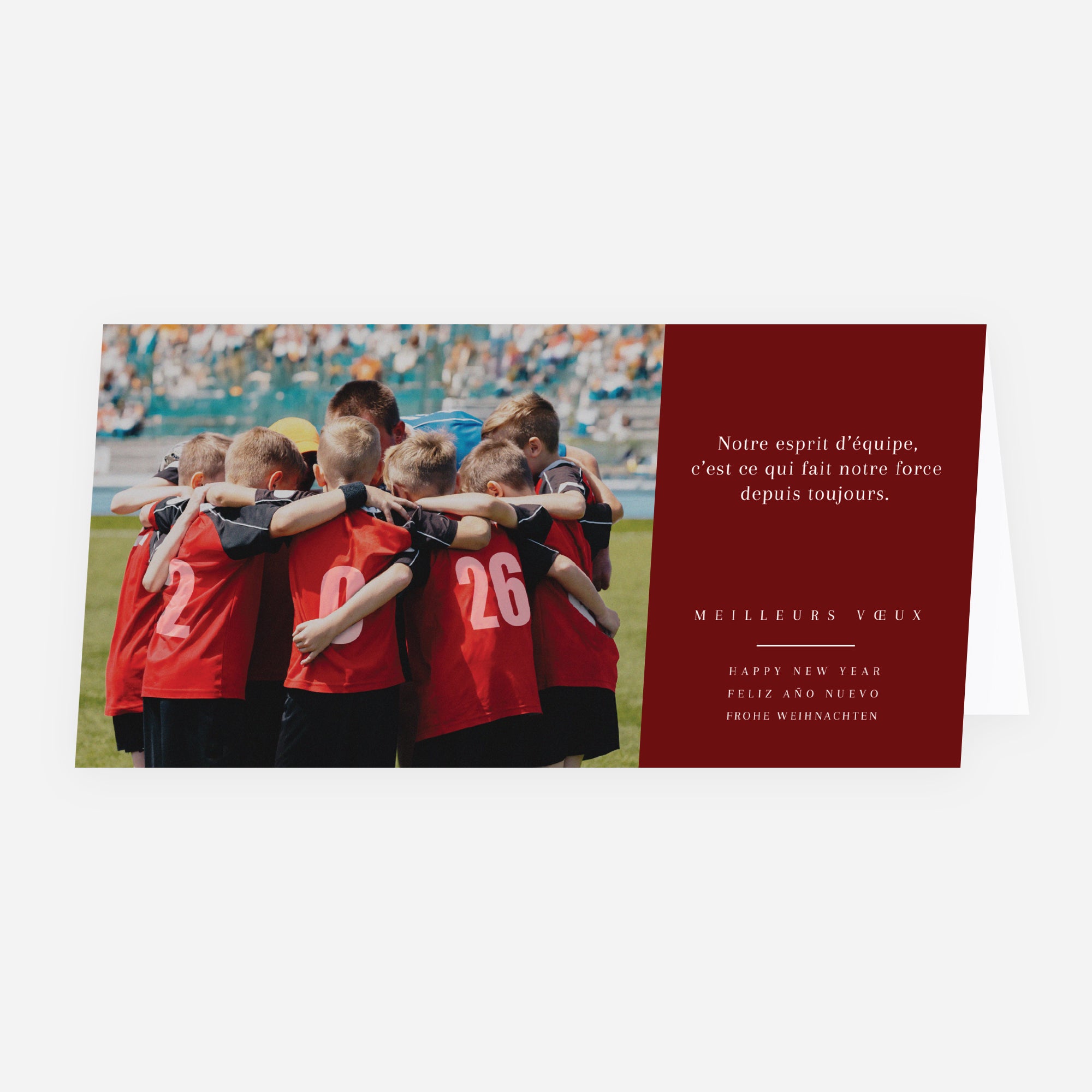 La Force des Liens | Vœux professionnels • Carte de voeux • Rectangle double photo N° 1