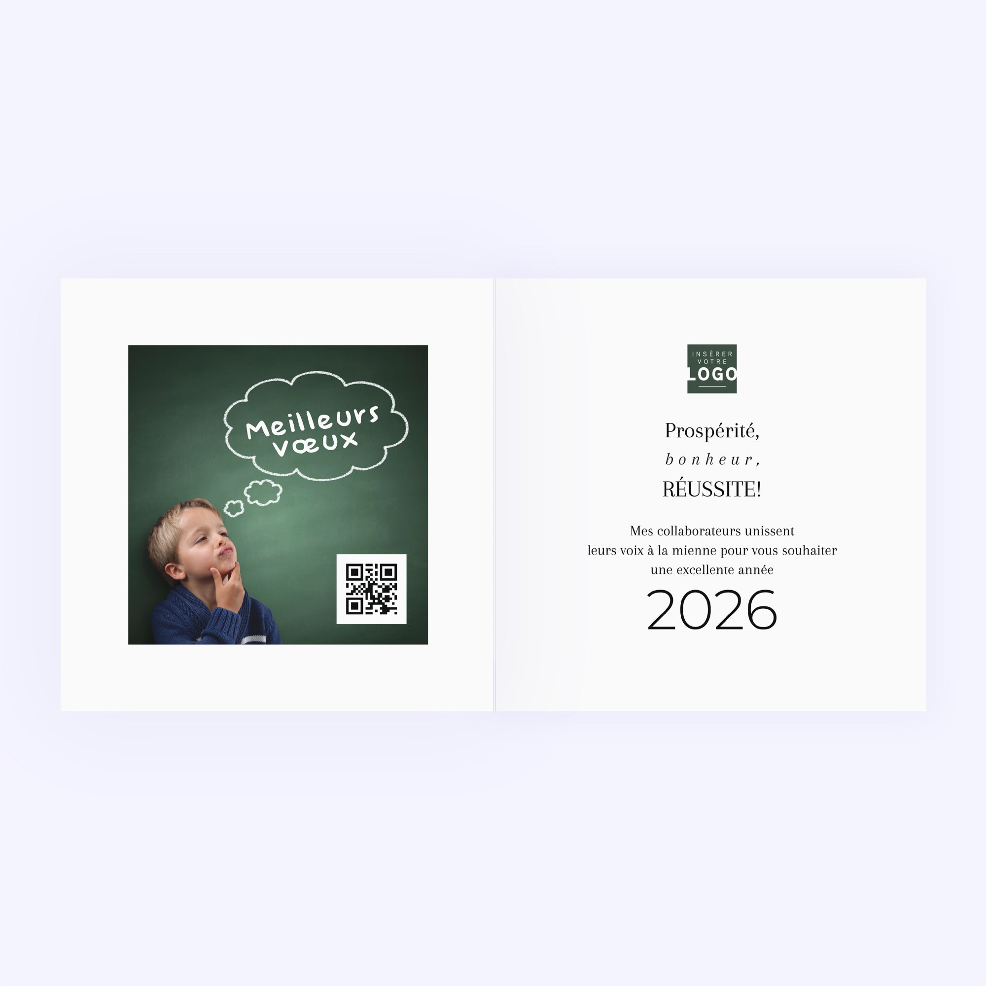 Complices de Croissance | Vœux professionnels • Carte de voeux • Carré double photo N° 2