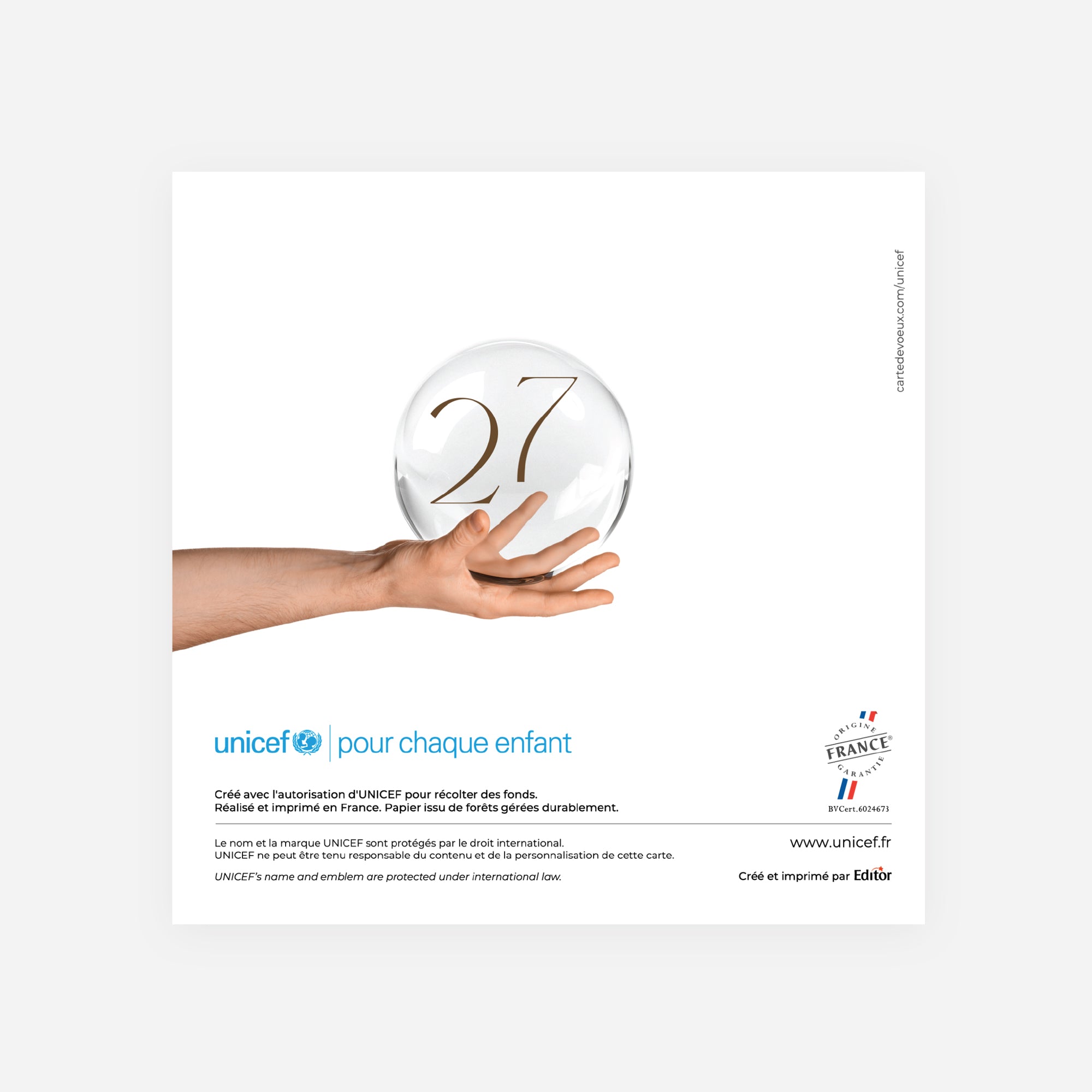 Ensemble vers l’avenir | Vœux professionnels • Carte de voeux • Carré double photo N° 3