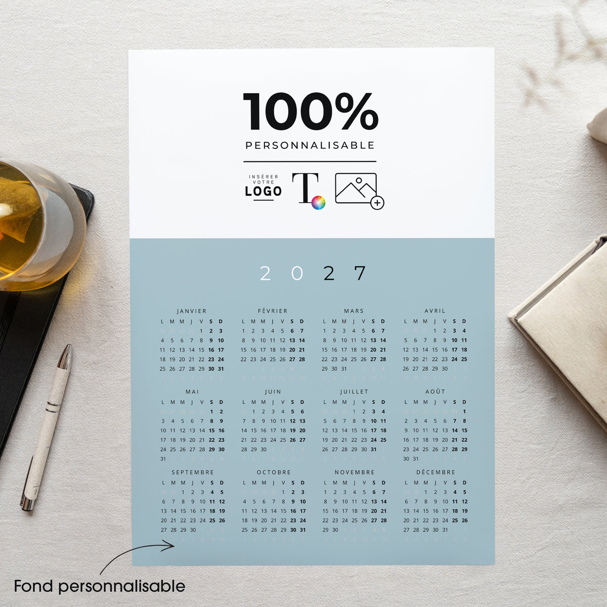 Essentiels Pro | Vœux professionnels • Calendrier professionnel portrait • A3 photo N° 1