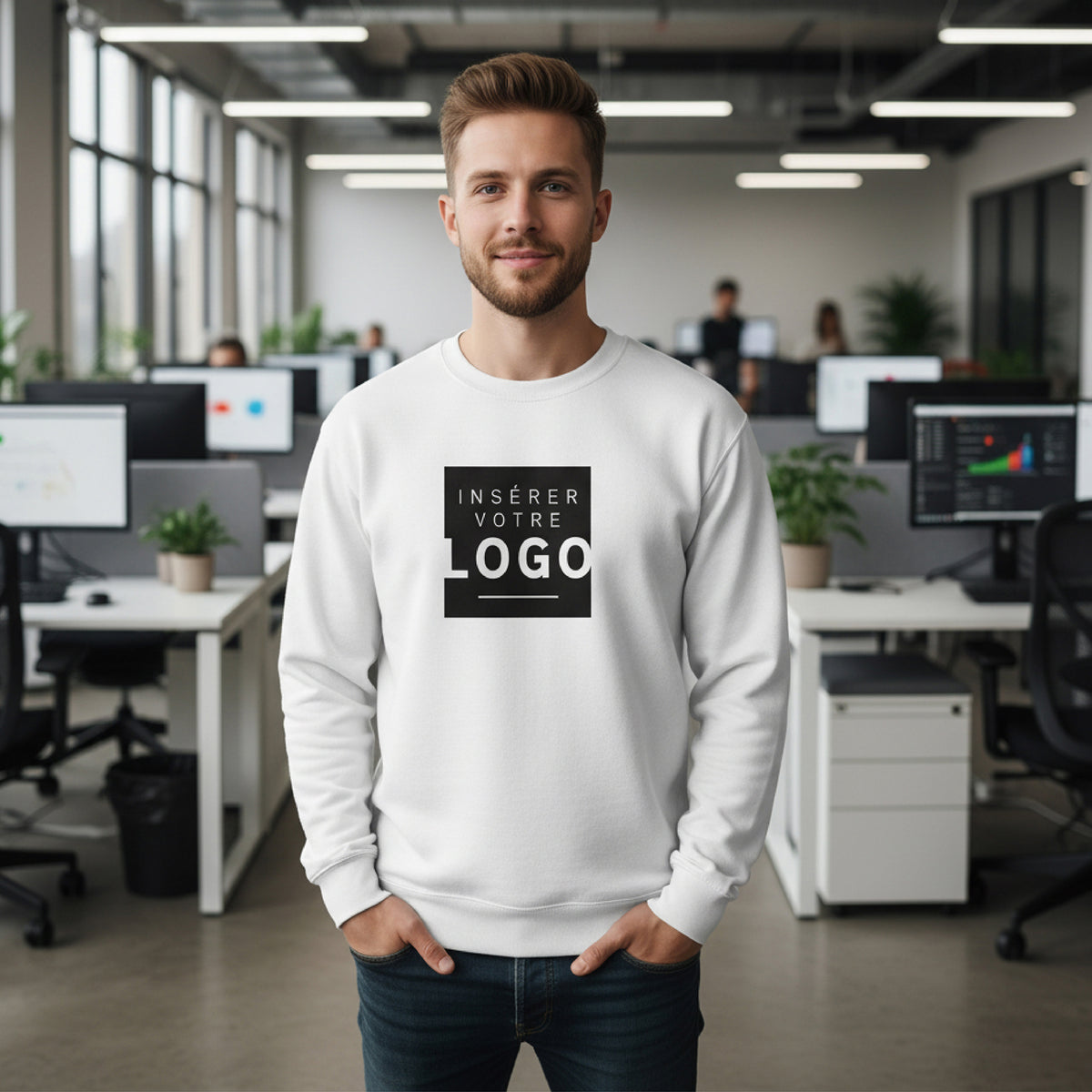 Essentiels Pro | Cadeau entreprise • Sweatshirt homme • Recto photo N° 1