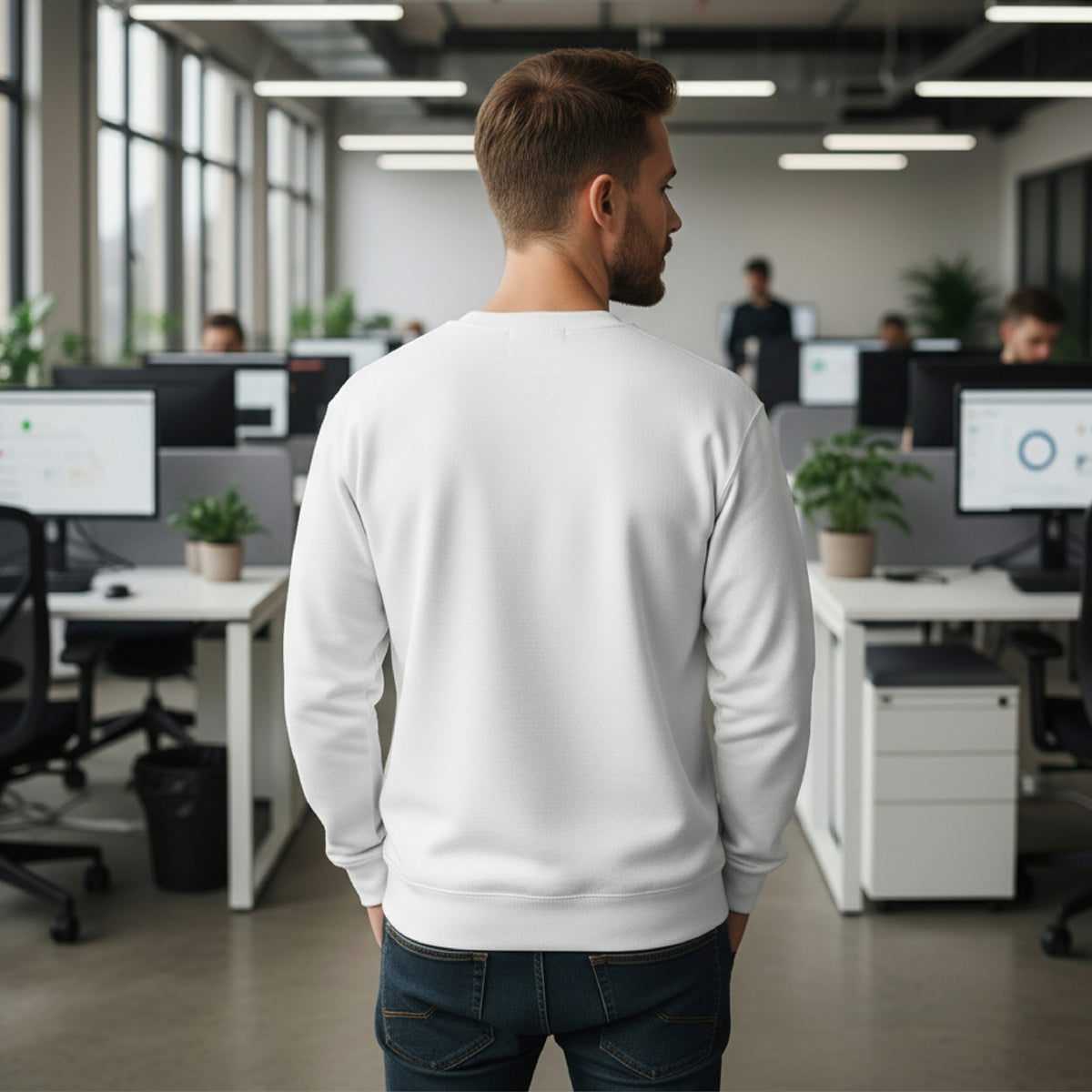 Essentiels Pro | Cadeau entreprise • Sweatshirt homme • Recto photo N° 2