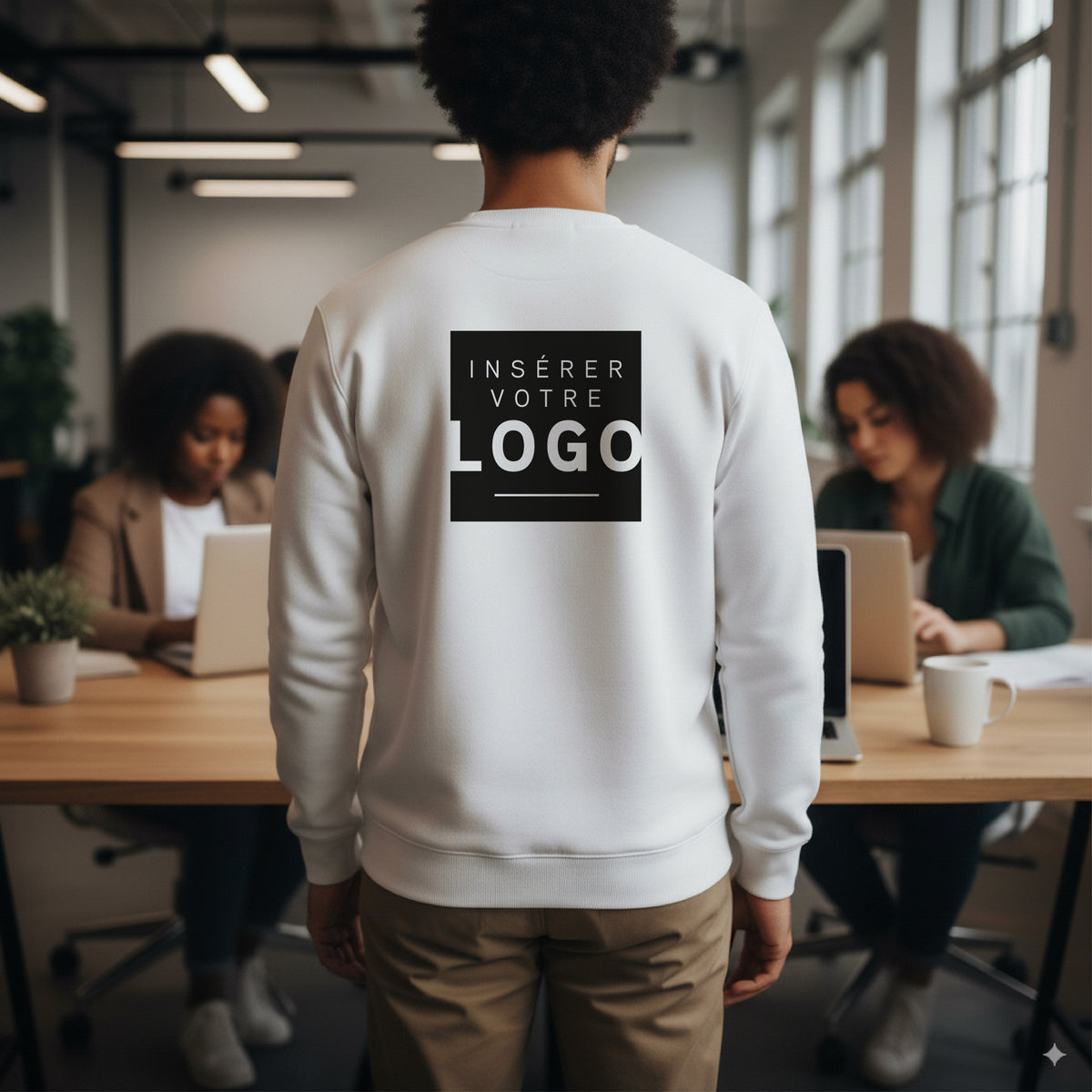 Essentiels Pro | Cadeau entreprise • Sweatshirt homme • Recto verso photo N° 2