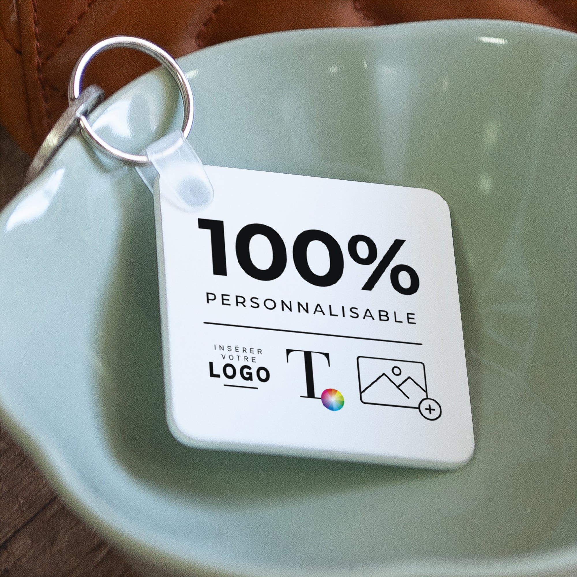 Essentiels Pro | Cadeau entreprise • Porte-clés • Carré photo N° 2