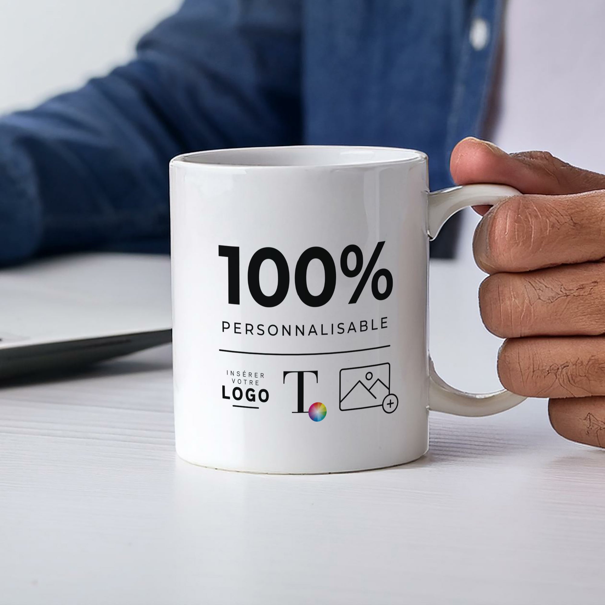 Essentiels Pro | Cadeau entreprise • Mug • Ø 8 x 9,5 cm photo N° 2