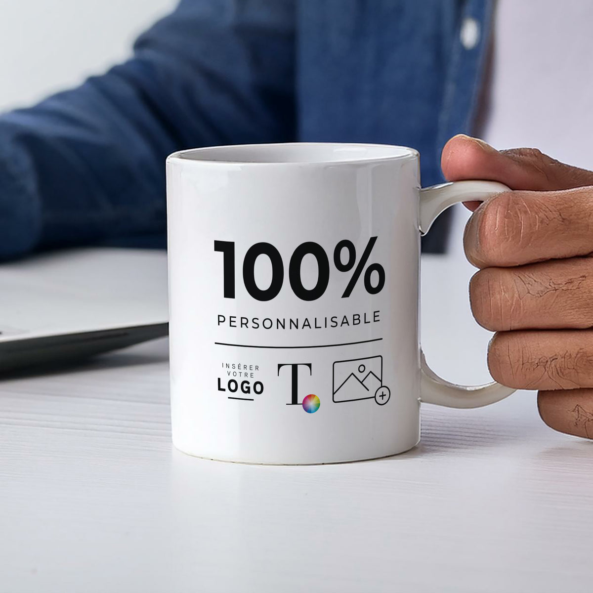 Essentiels Pro | Cadeau entreprise • Mug • Blanc photo N° 2