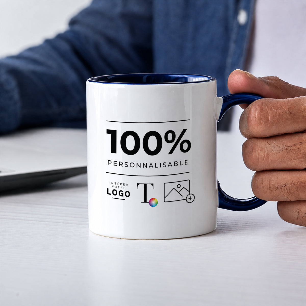 Essentiels Pro | Cadeau entreprise • Mug • Bleu photo N° 2