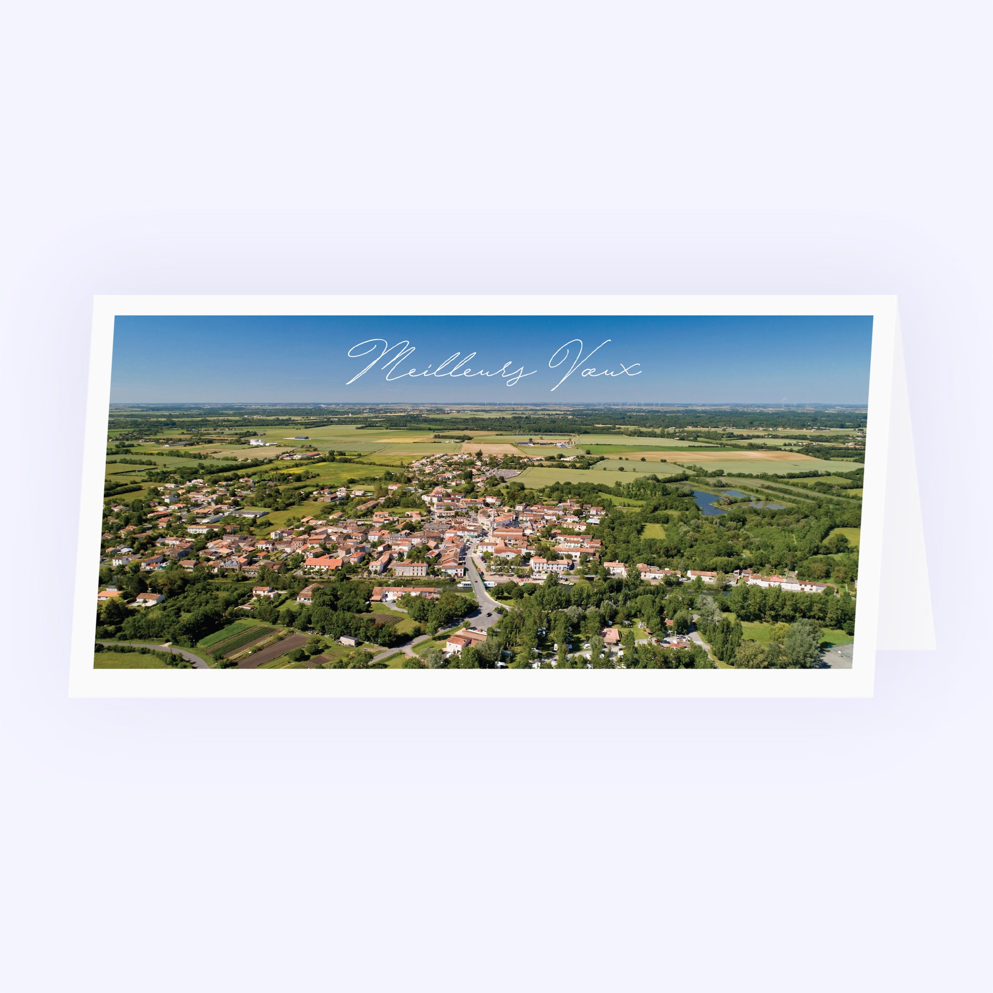 À l’image de notre ville | Vœux professionnels • Carte de voeux • Rectangle double photo N° 1