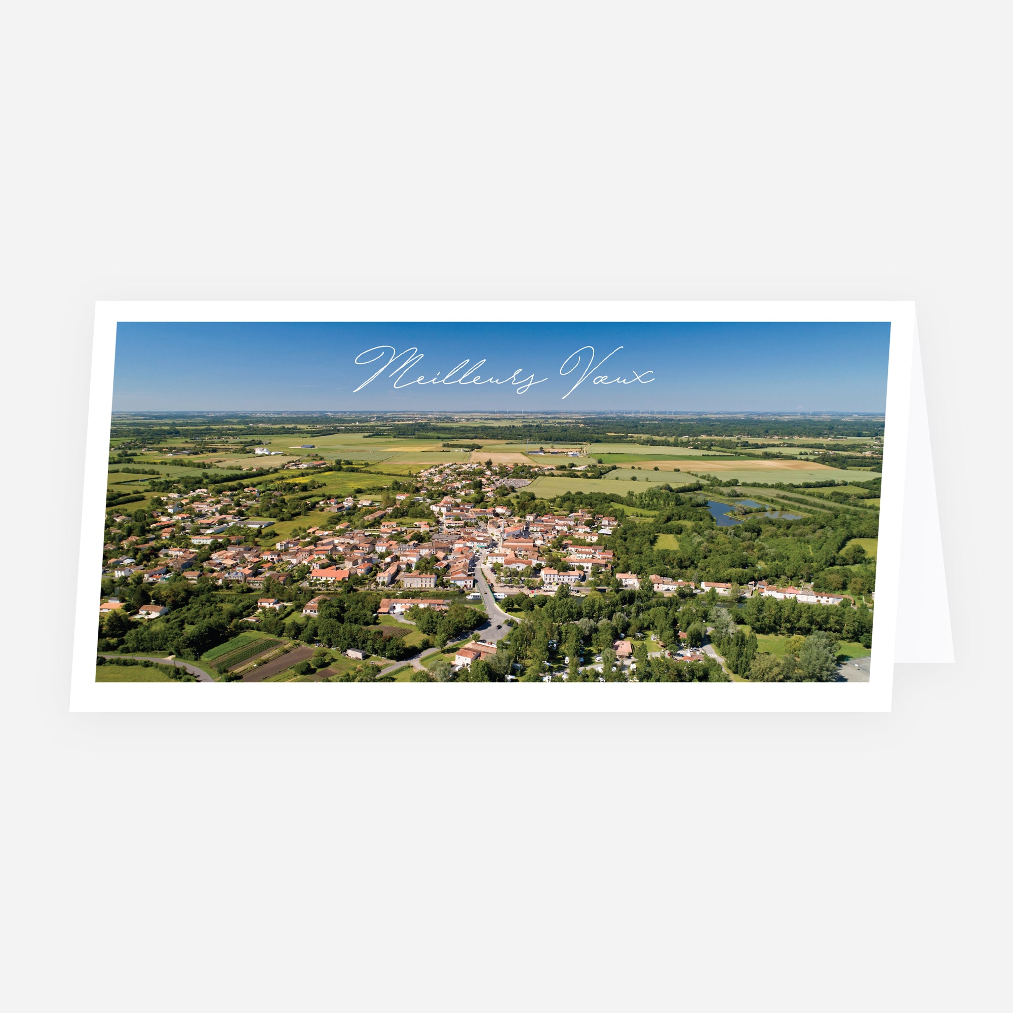 À l’image de notre ville | Vœux professionnels • Carte de voeux • Rectangle double photo N° 1