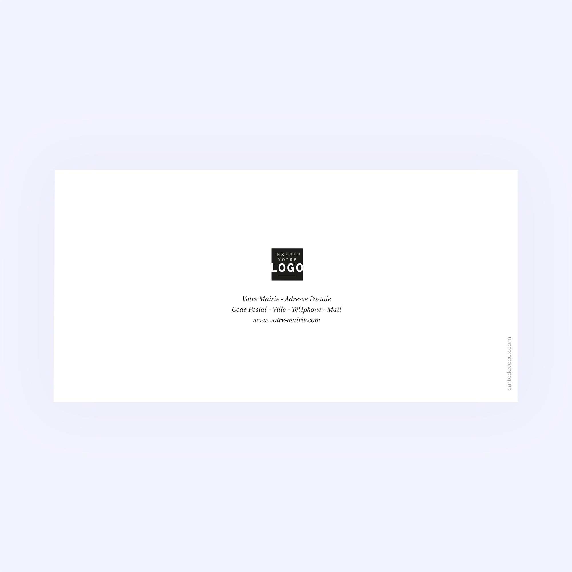 À l’image de notre ville | Vœux professionnels • Carte de voeux • Rectangle double photo N° 3