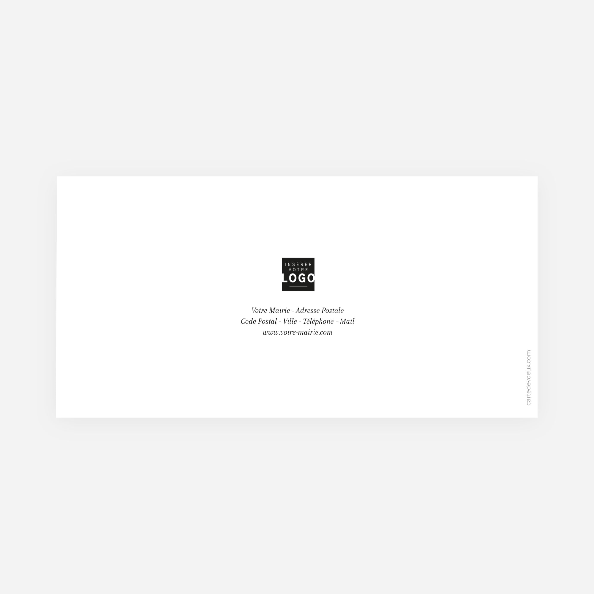 À l’image de notre ville | Vœux professionnels • Carte de voeux • Rectangle double photo N° 3