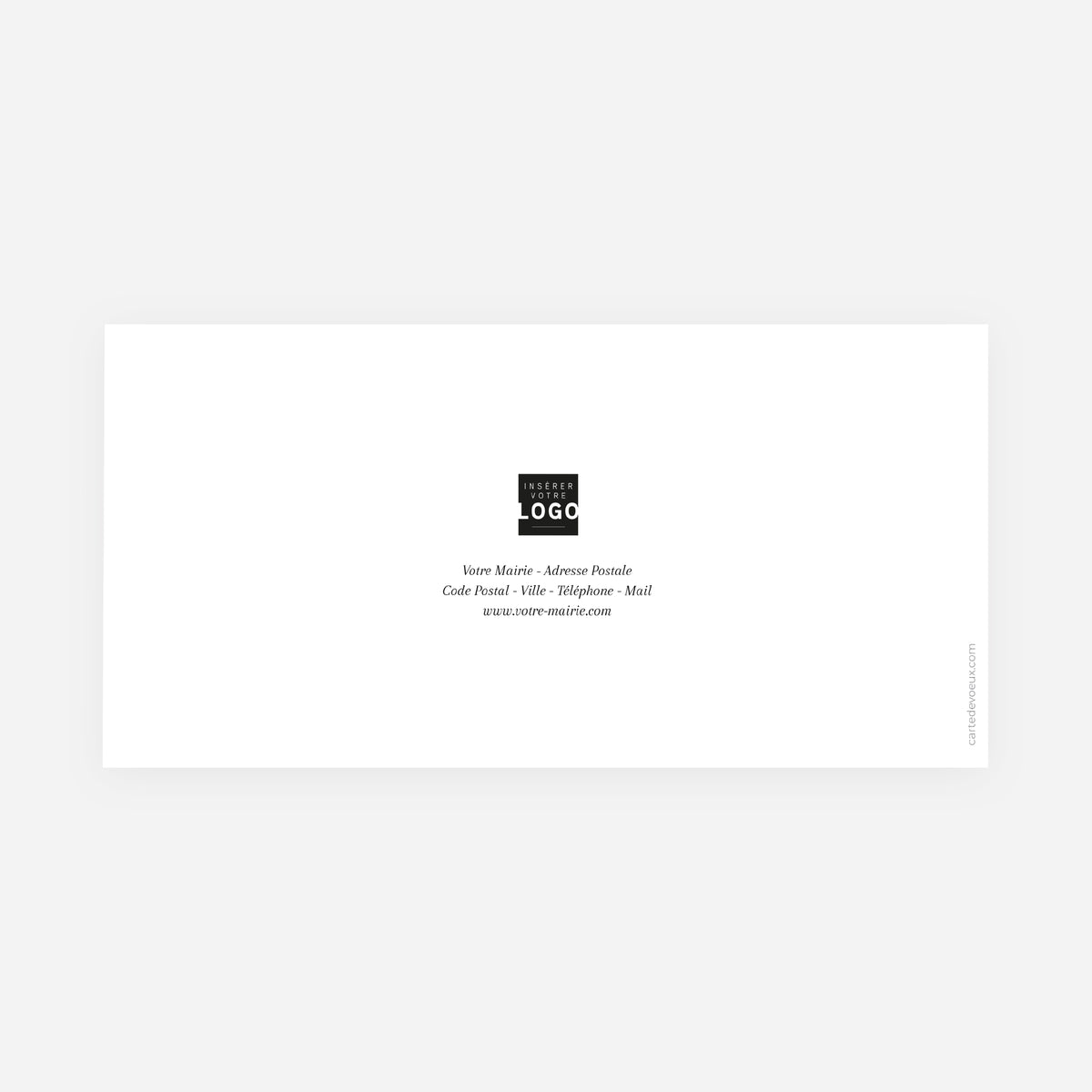 À l’image de notre ville | Vœux professionnels • Carte de voeux • Rectangle double photo N° 3