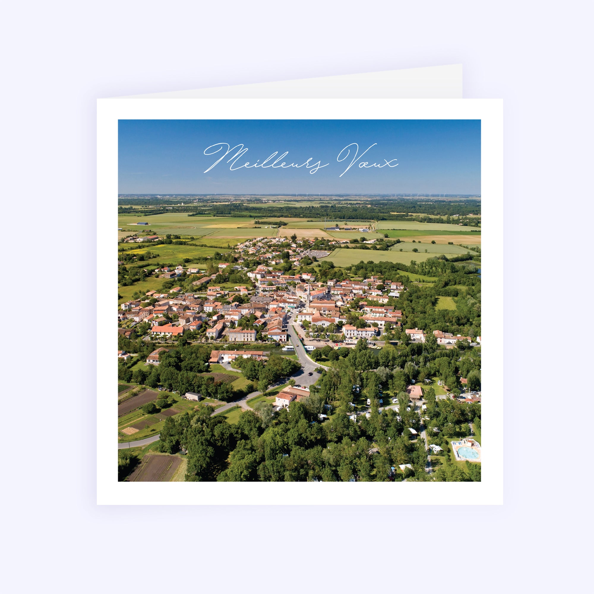 À l’image de notre ville | Vœux professionnels • Carte de voeux • Carré double photo N° 1