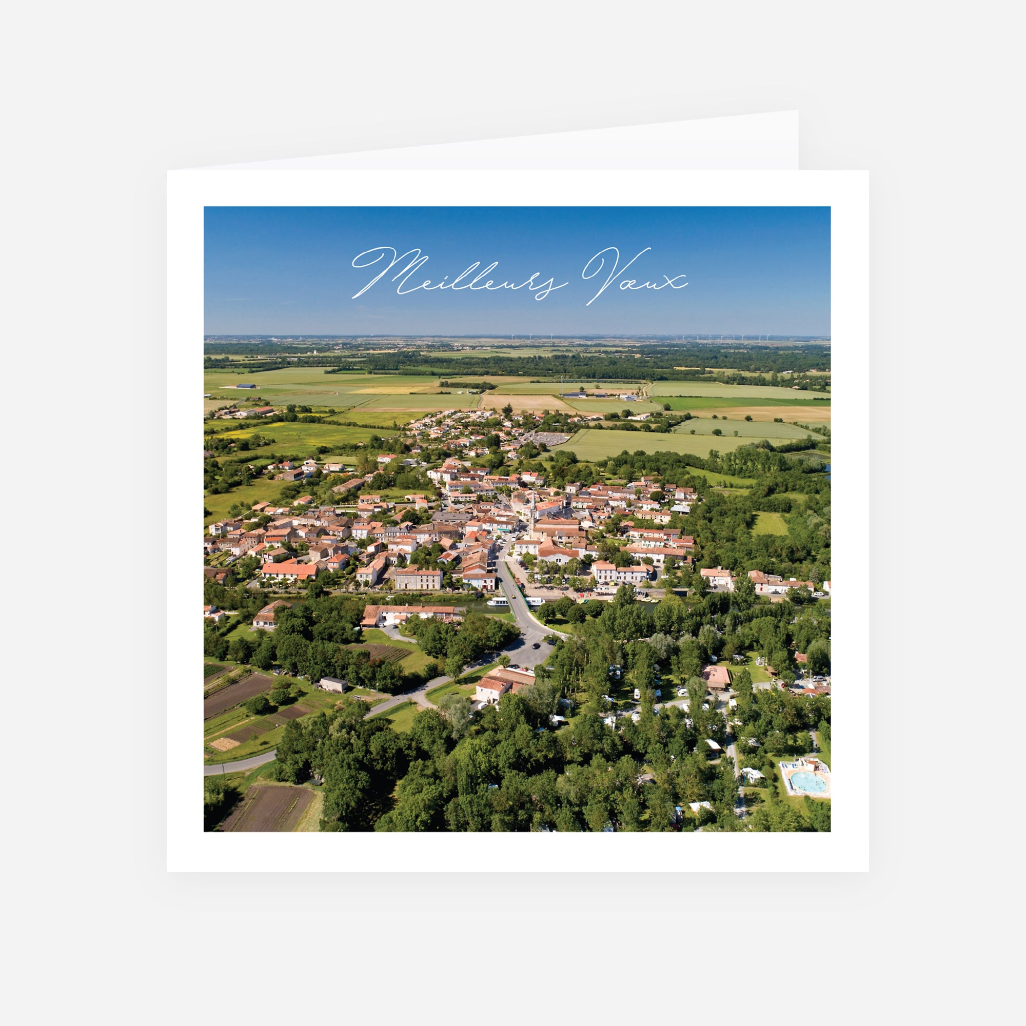 À l’image de notre ville | Vœux professionnels • Carte de voeux • Carré double photo N° 1