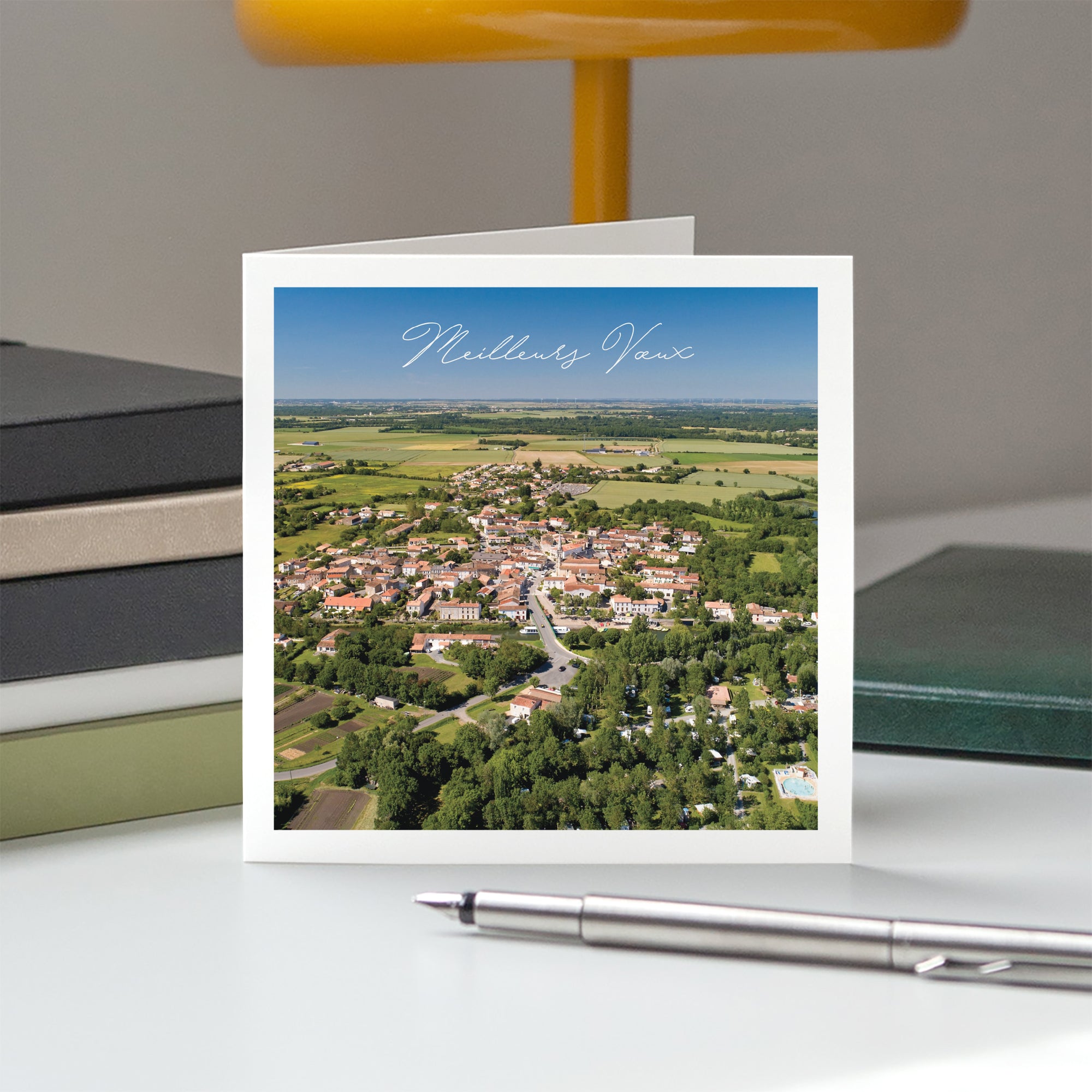À l’image de notre ville | Vœux professionnels • Carte de voeux • Carré double photo N° 5