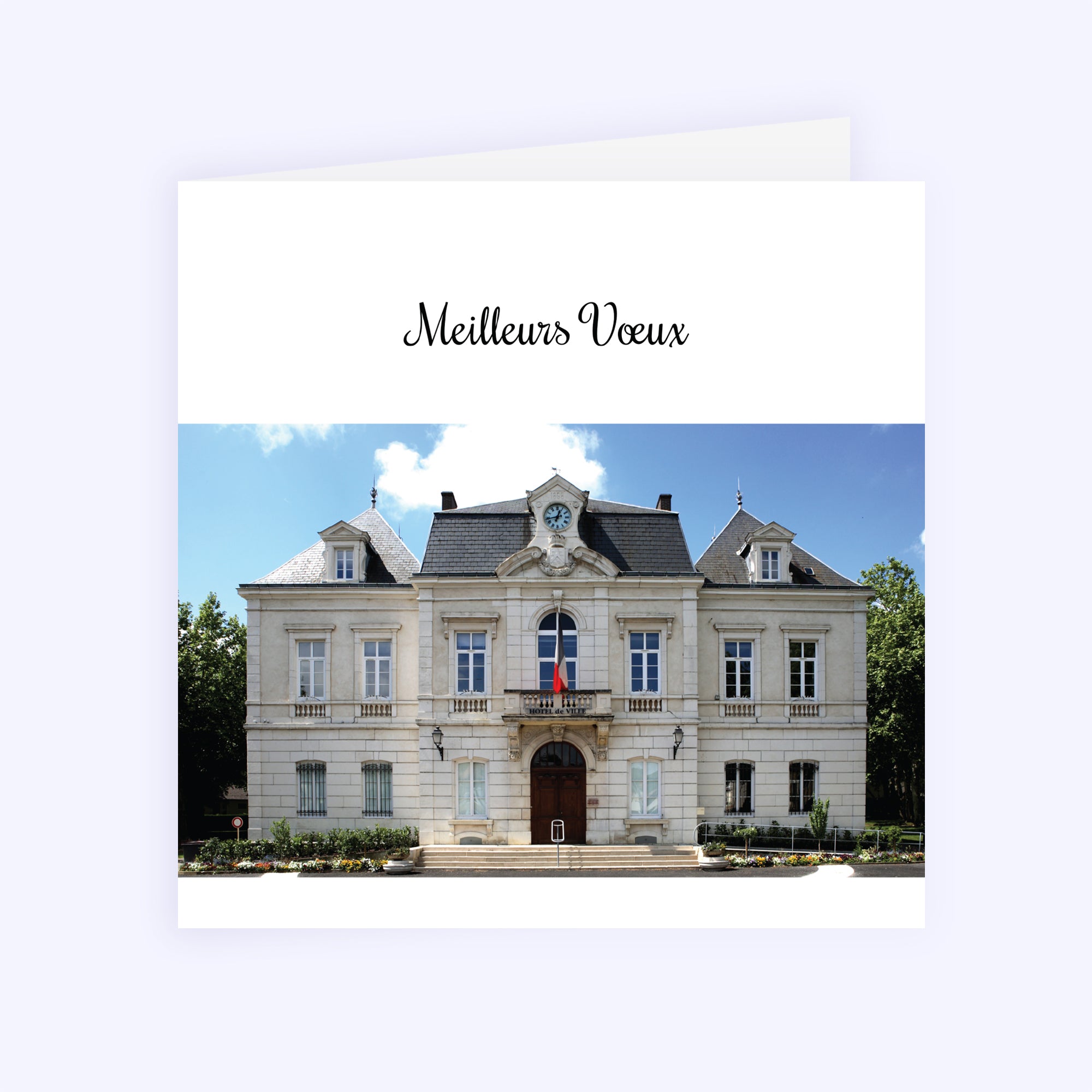 Reflets de notre commune | Vœux professionnels • Carte de voeux • Carré double photo N° 1