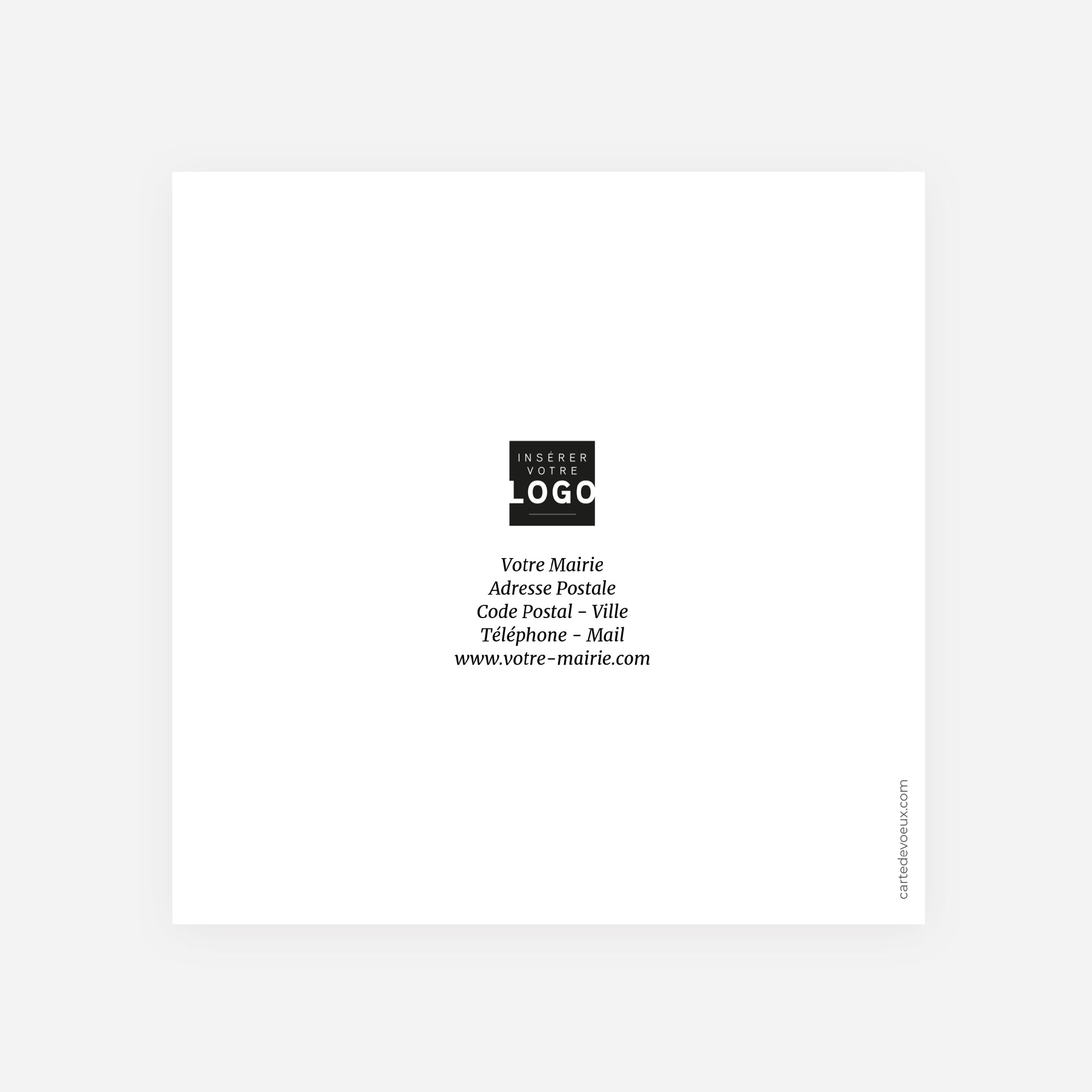 Reflets de notre commune | Vœux professionnels • Carte de voeux • Carré double photo N° 3