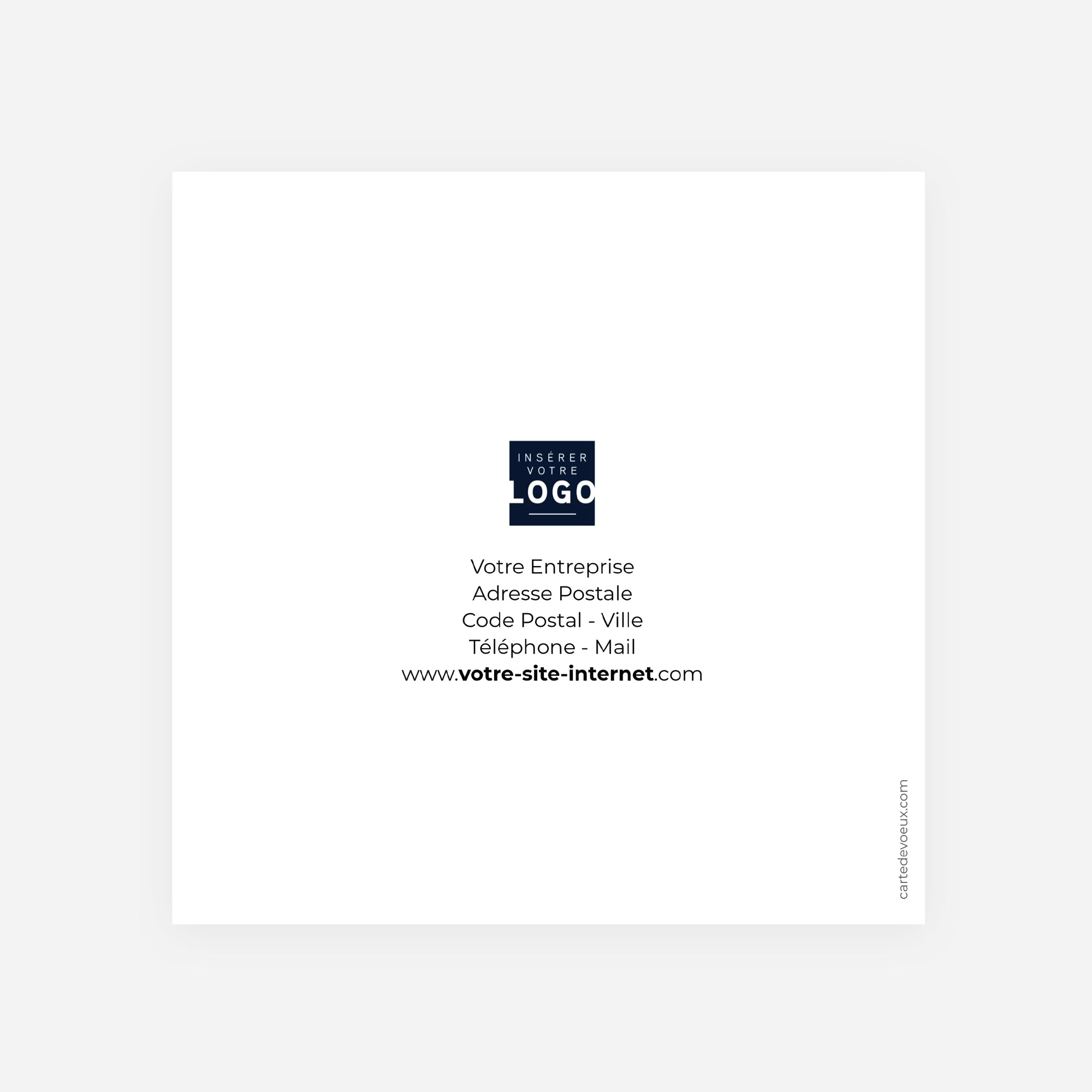 Plans sur l’avenir | Vœux professionnels • Carte de voeux • Carré double photo N° 3