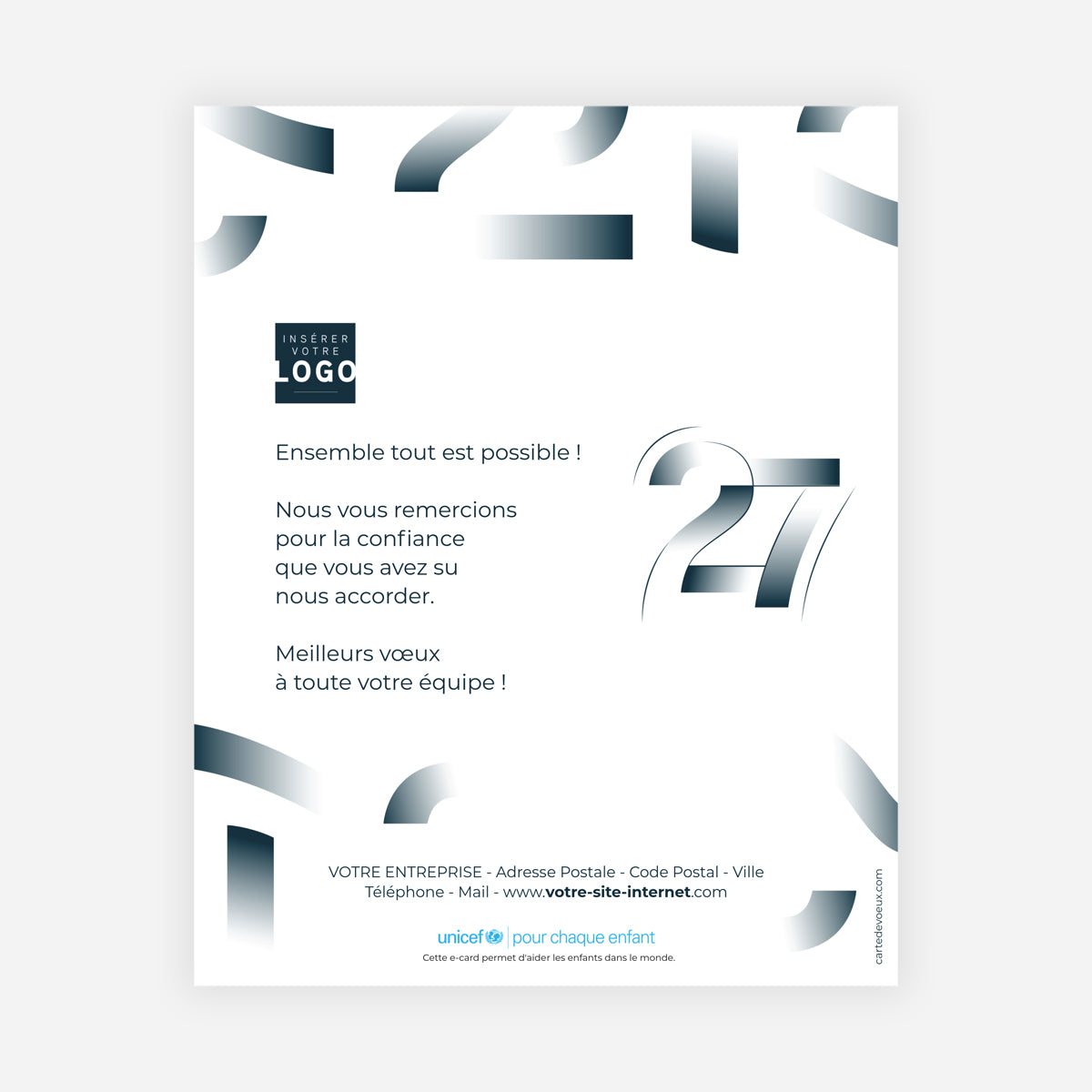 Golden Lines | Vœux professionnels • Carte virtuelle • eCard Image photo N° 1