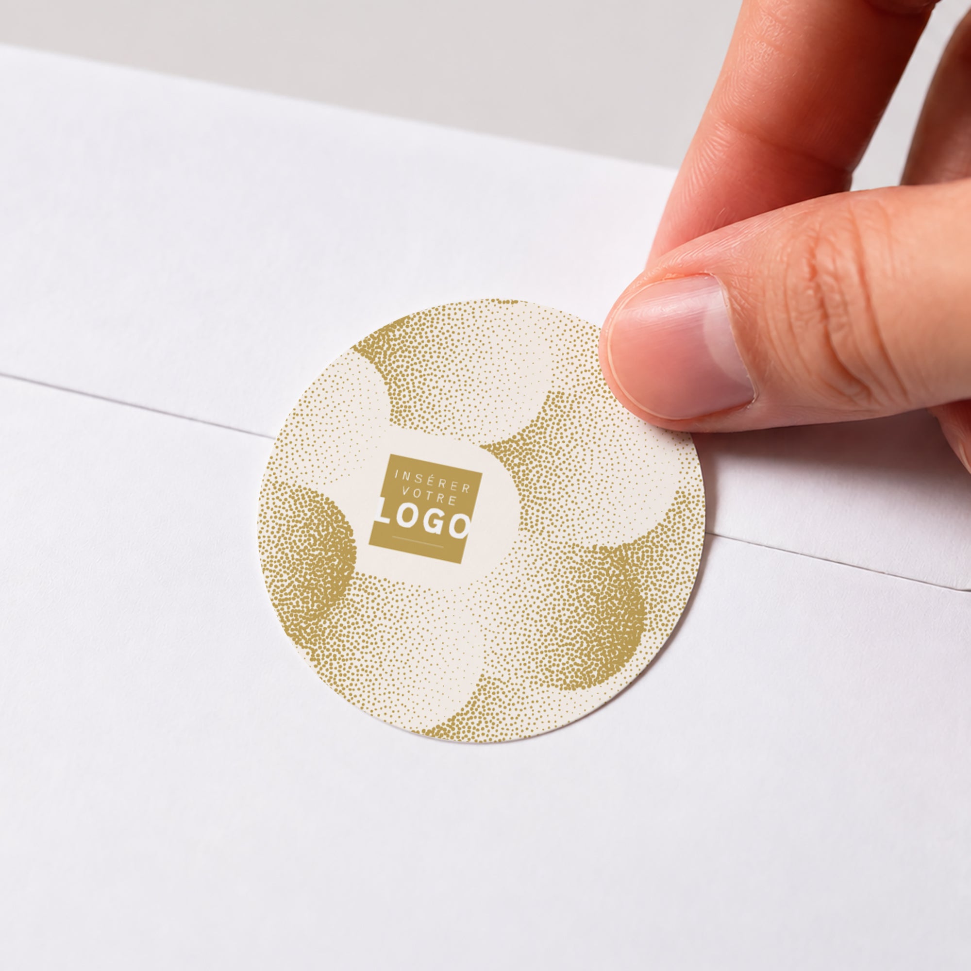 Golden Dust | Vœux professionnels • Sticker • Rond photo N° 1
