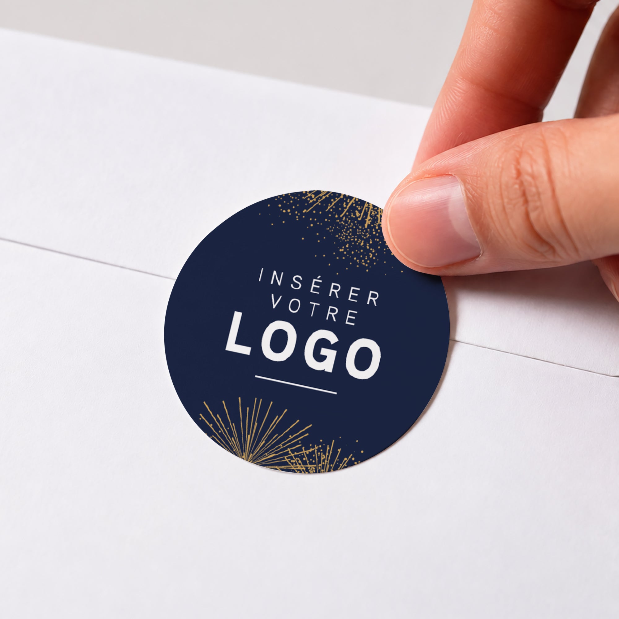 Brillance Nocturne | Vœux professionnels • Sticker • Rond photo N° 1