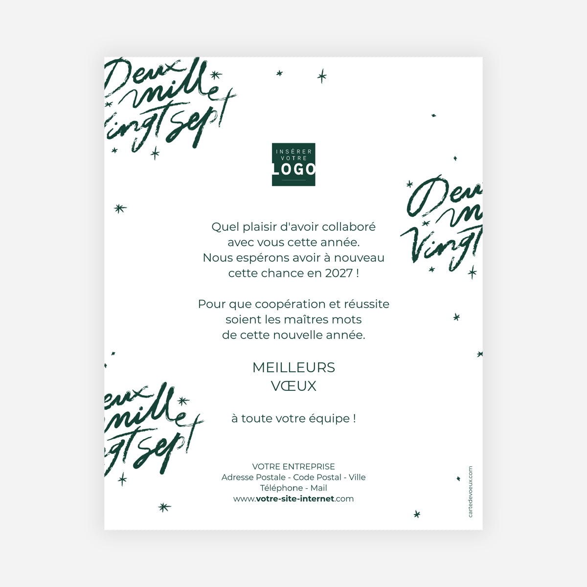 Une année en or | Vœux professionnels • Carte virtuelle • eCard Image photo N° 1