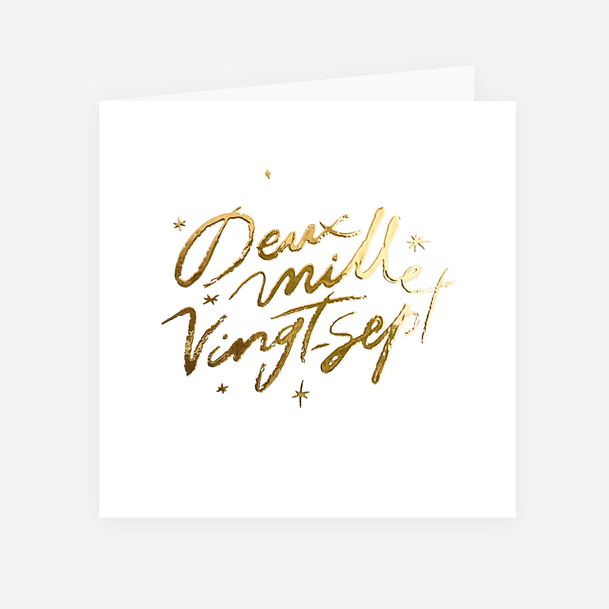 Une année en or | Vœux professionnels • Carte de voeux dorure • Carrée pliable photo N° 1