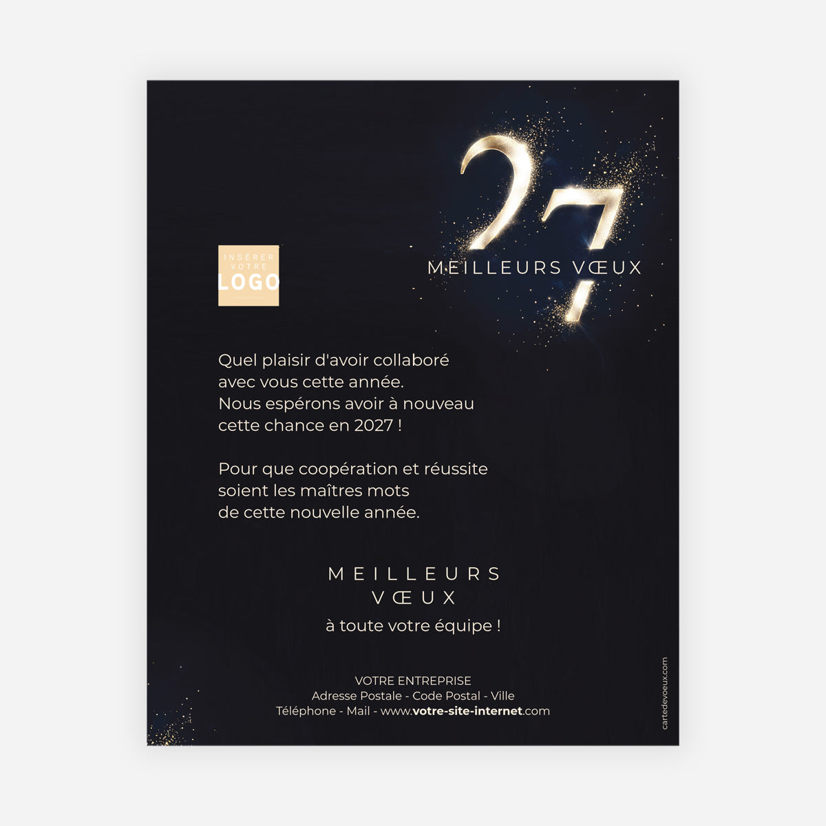 Impulsion Dorée | Vœux professionnels • Carte virtuelle • eCard Image photo N° 1