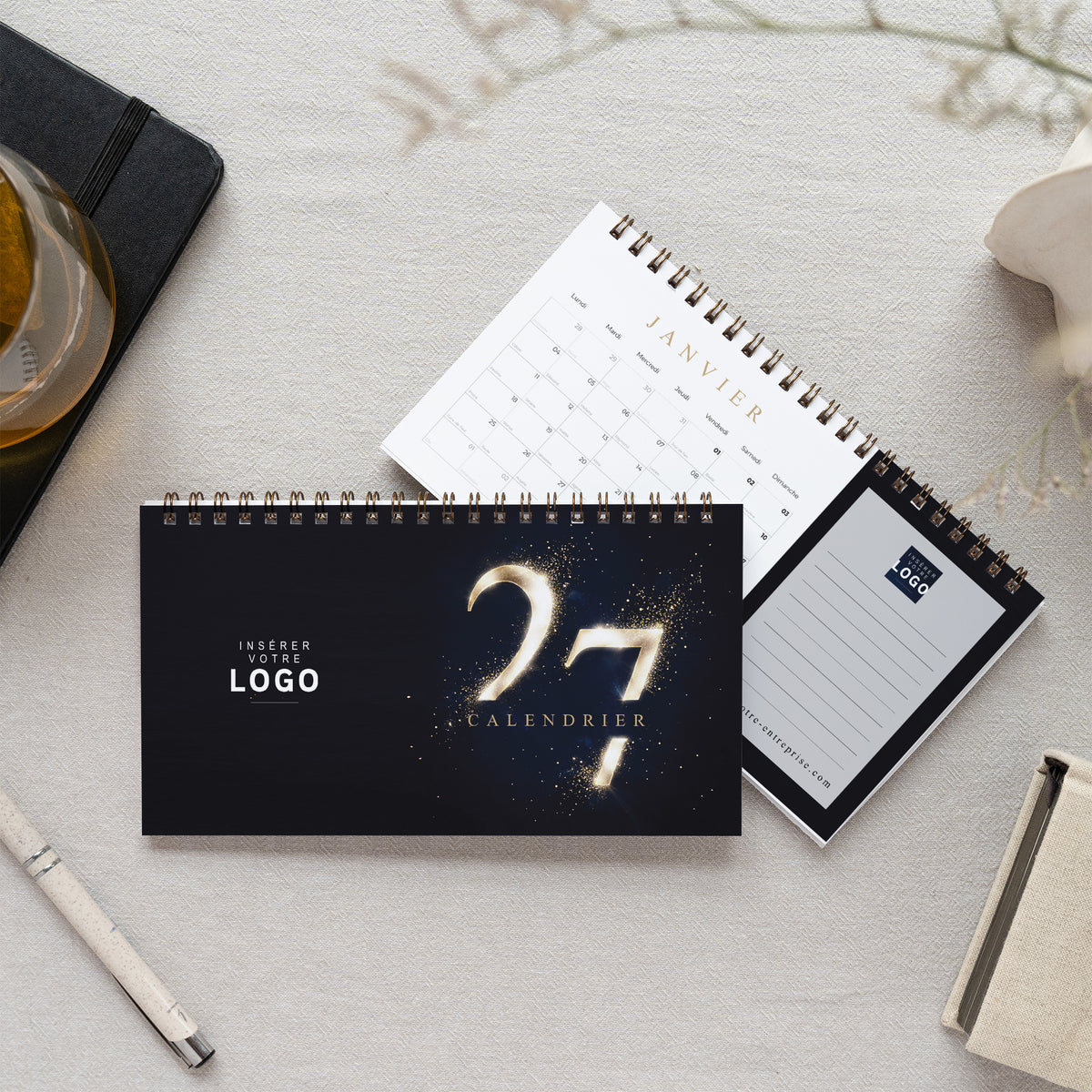 Impulsion Dorée | Vœux professionnels • Calendrier professionnel • Bureau, paysage photo N° 1