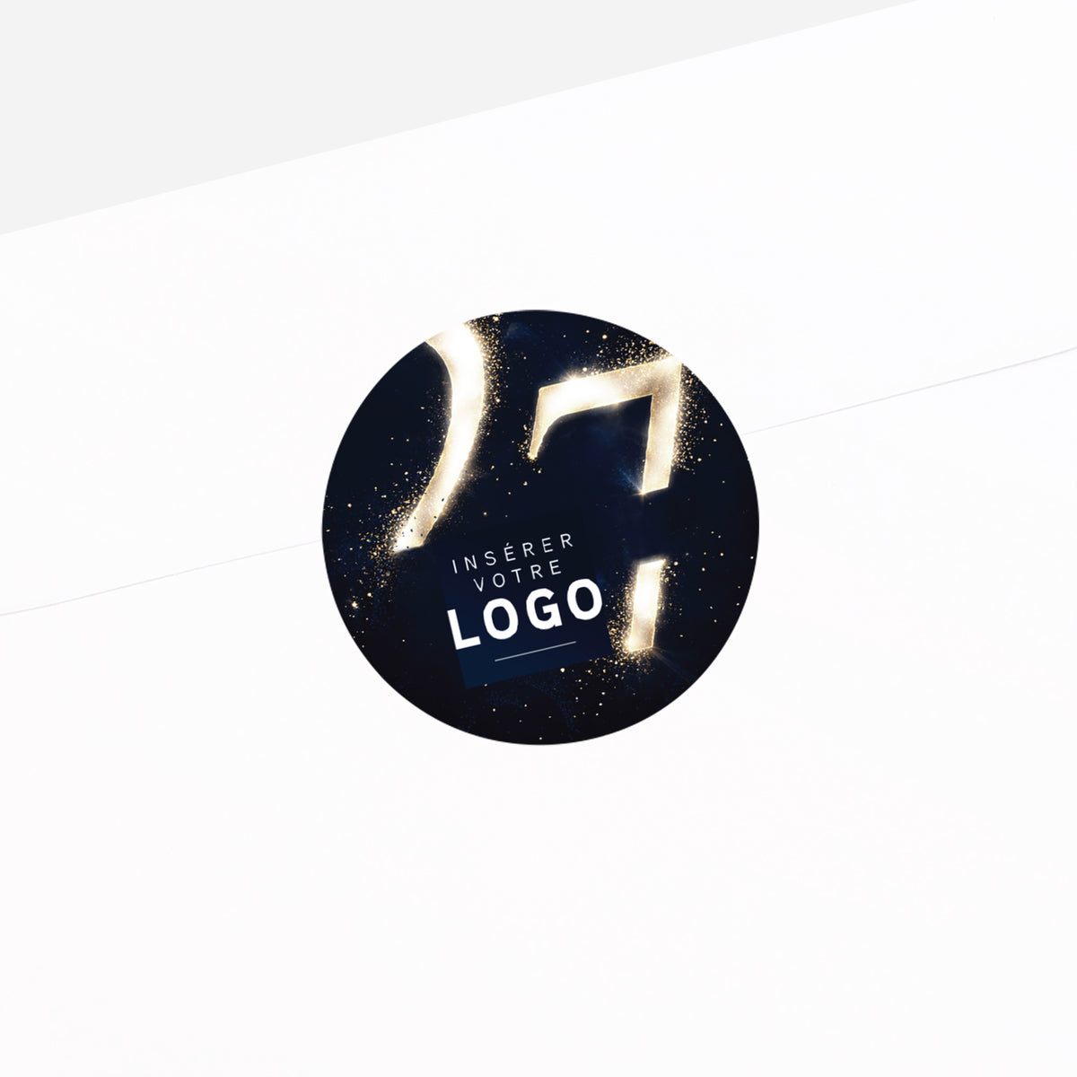 Impulsion Dorée | Vœux professionnels • Sticker • Rond photo N° 2