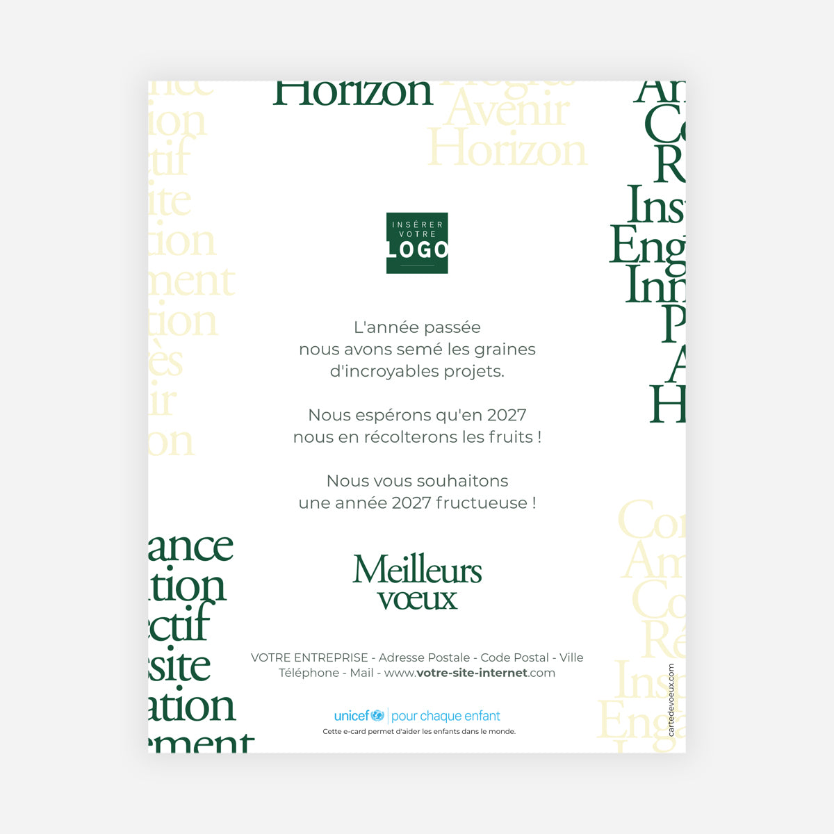 Horizons Communs | Vœux professionnels • Carte virtuelle • eCard Image photo N° 1