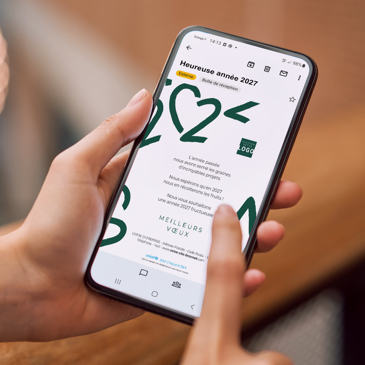 Au Cœur de l’Avenir | Vœux professionnels • Carte virtuelle • eCard Image photo N° 2