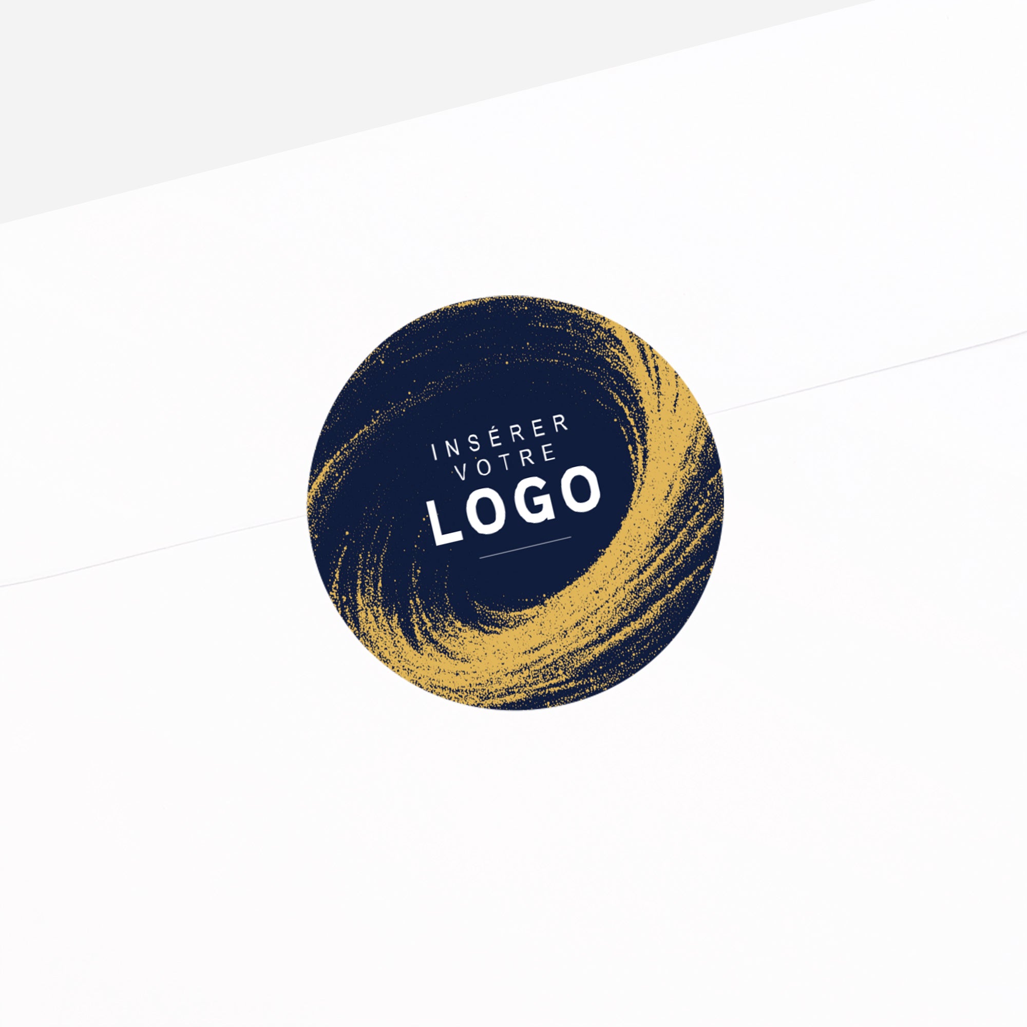 Spirale Dorée | Vœux professionnels • Sticker • Rond photo N° 2