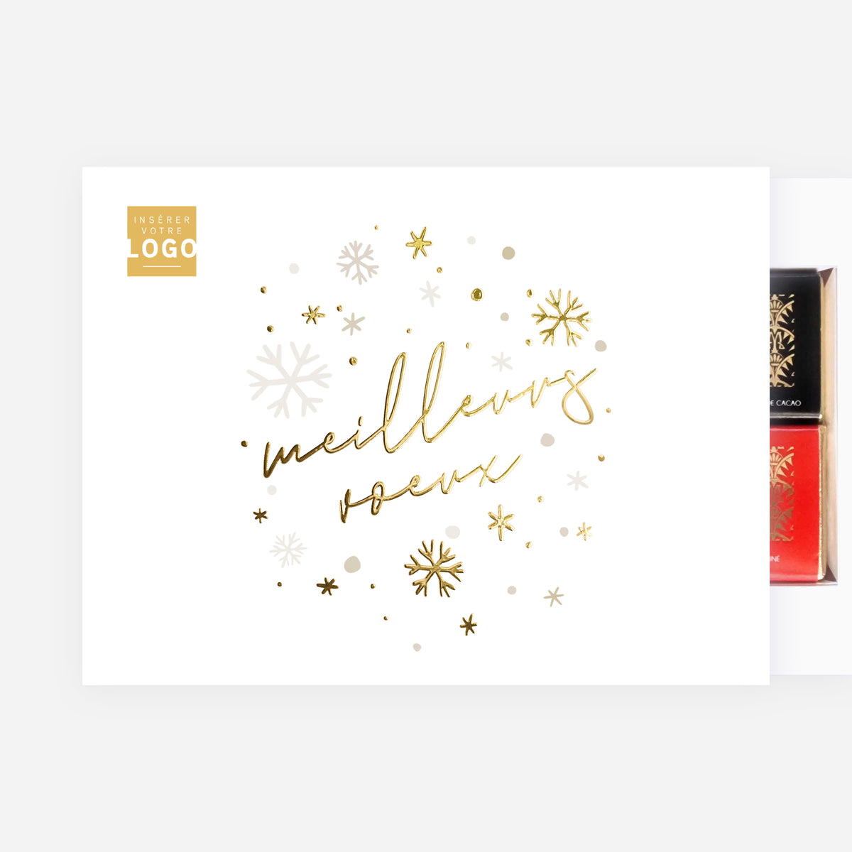 Neige Précieuse | Vœux professionnels • Boite chocolat personnalisée • Chocolats Maxim's photo N° 2
