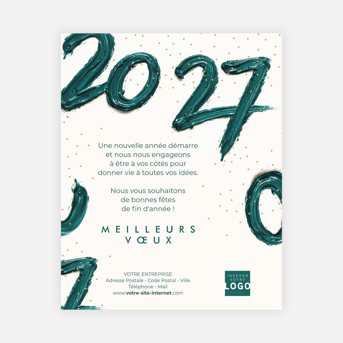 Millésime Précieux | Vœux professionnels • Carte virtuelle • eCard Image photo N° 1