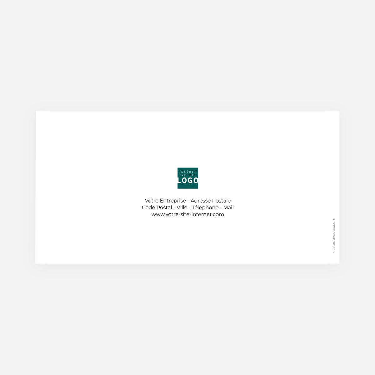 Millésime Précieux | Vœux professionnels • Carte de voeux dorure • Panoramique pliable photo N° 3