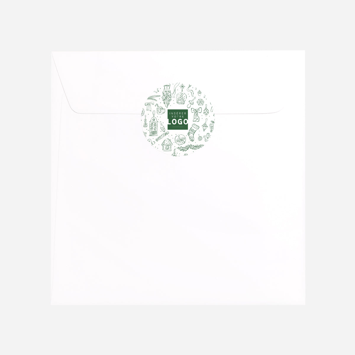 Esprit de Fête | Vœux professionnels • Sticker • Rond photo N° 3