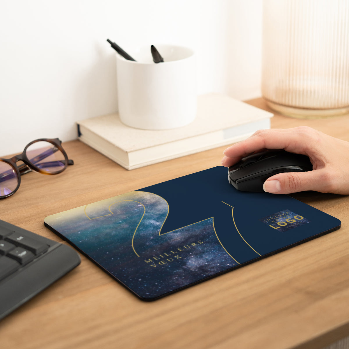 Infini Bleu | Cadeau entreprise • Tapis de souris • Rectangle photo N° 2