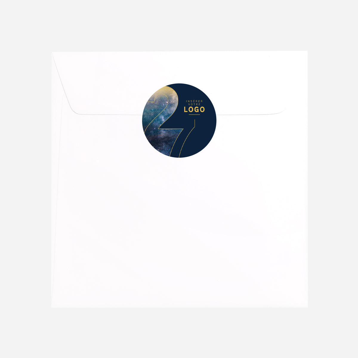 Infini Bleu | Vœux professionnels • Sticker • Rond photo N° 3