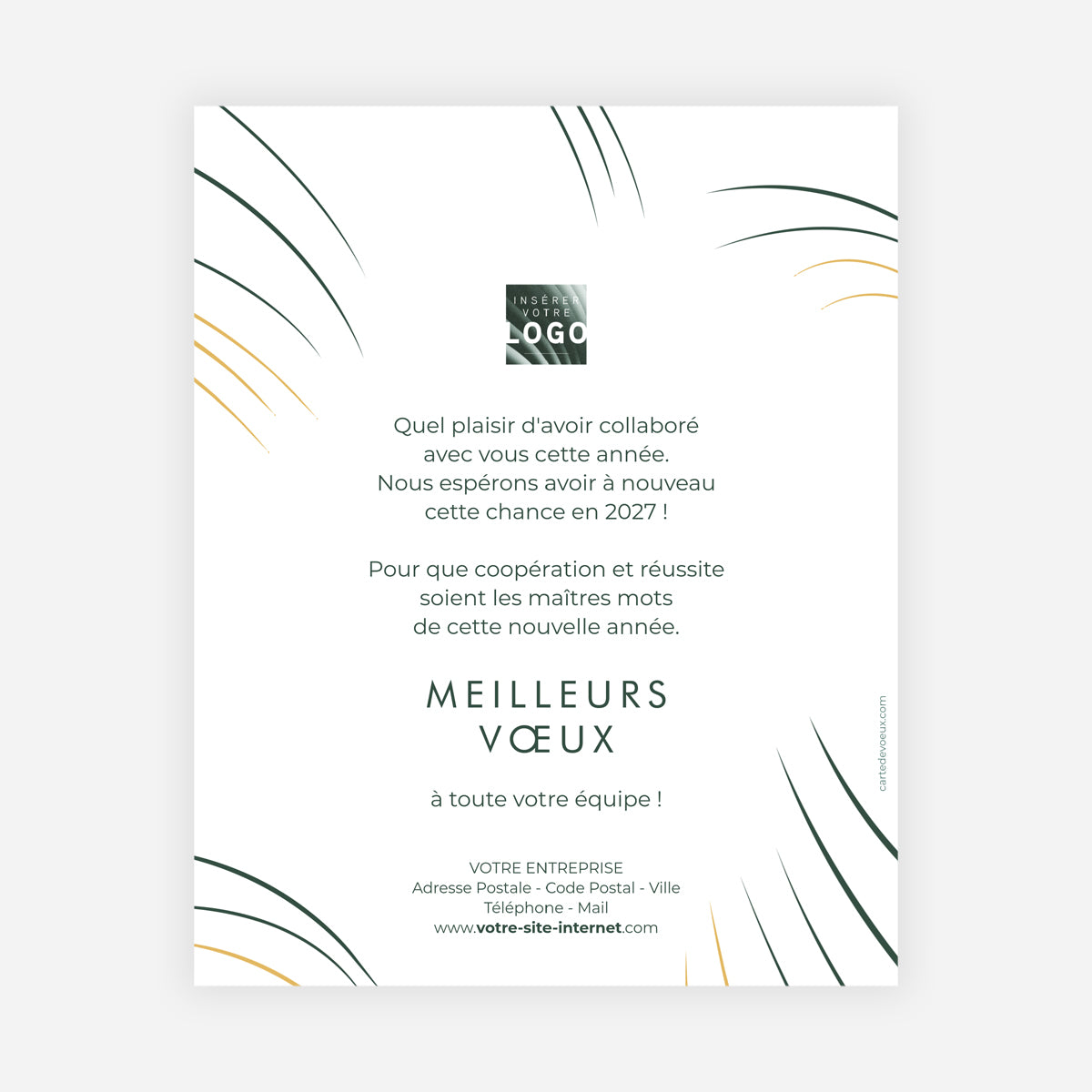 Ondes Graphiques | Vœux professionnels • Carte virtuelle • eCard Image photo N° 1
