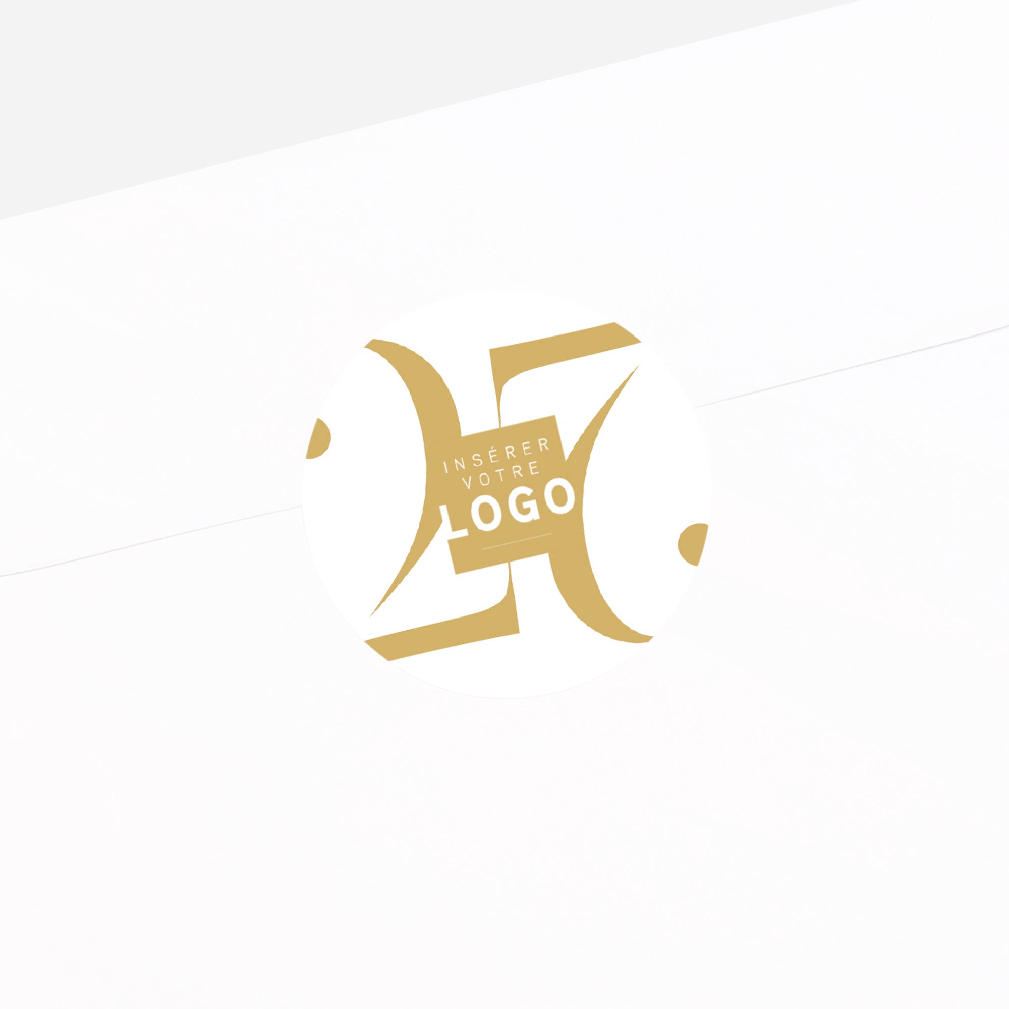 Équilibre Doré | Vœux professionnels • Sticker • Rond photo N° 2