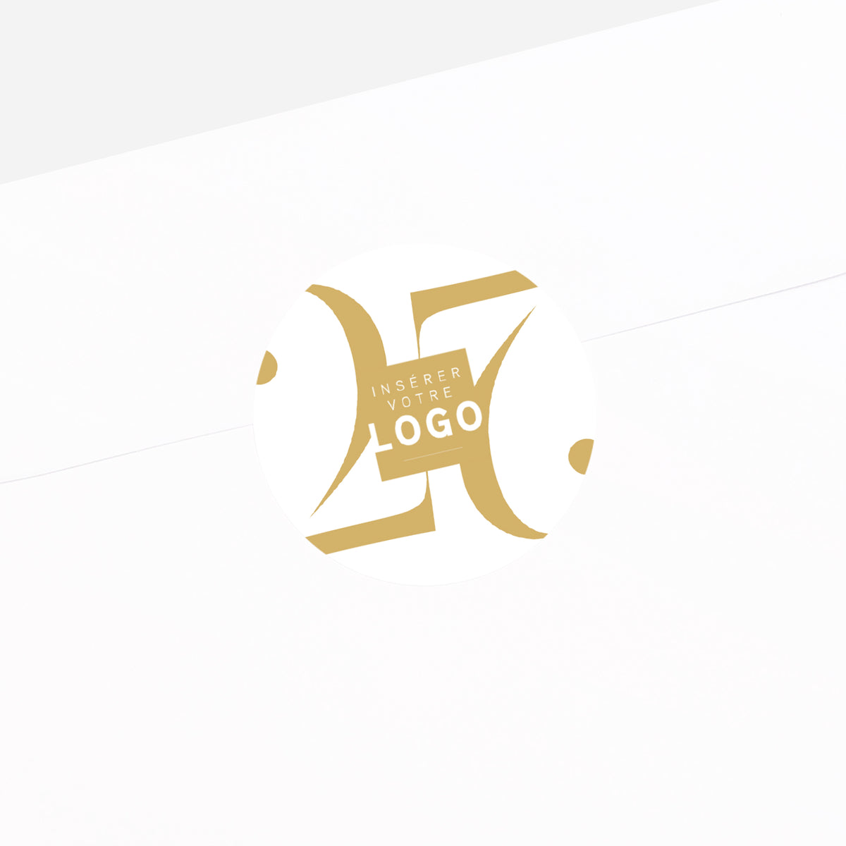 Équilibre Doré | Vœux professionnels • Sticker • Rond photo N° 2