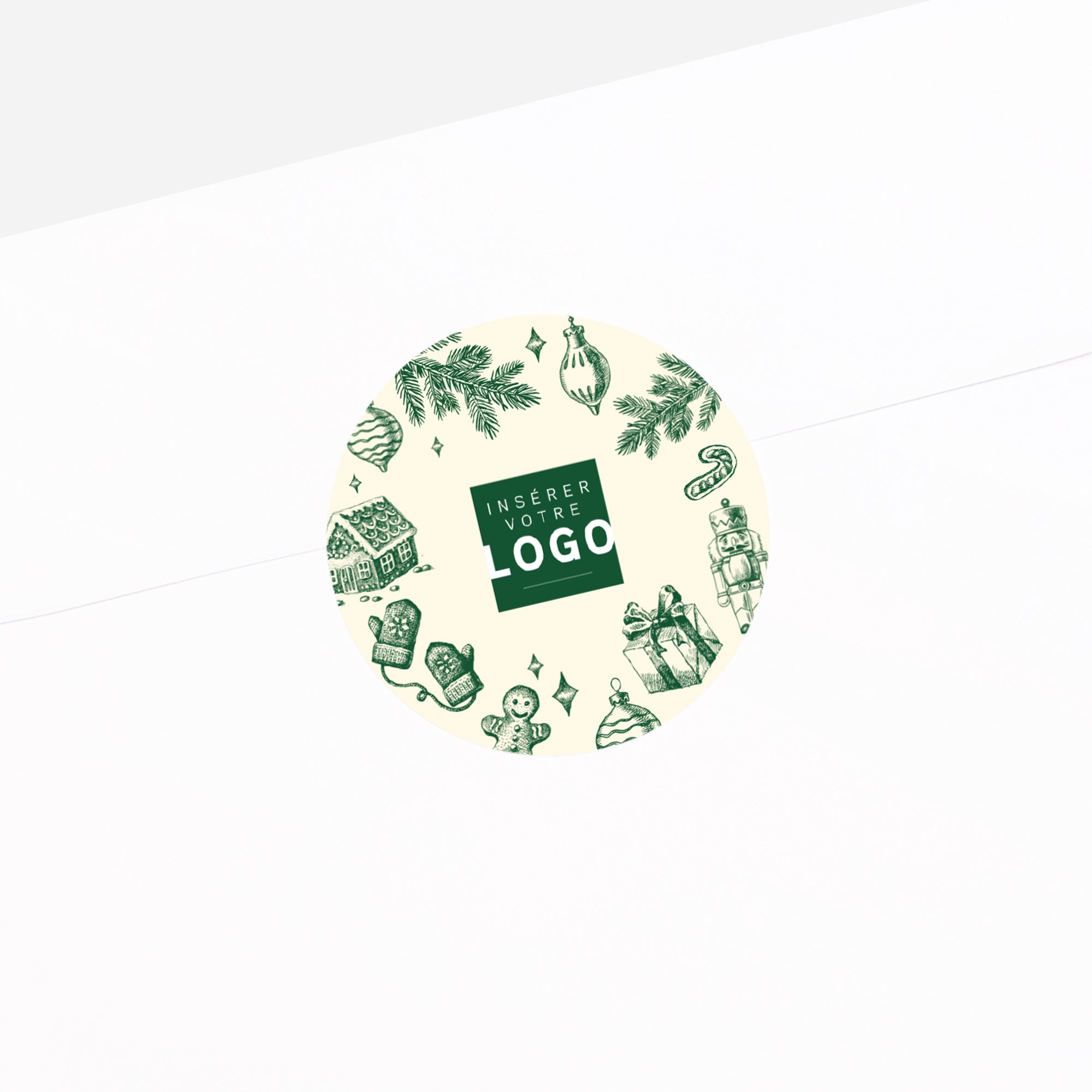 Instants de fête | Vœux professionnels • Sticker • Rond photo N° 2