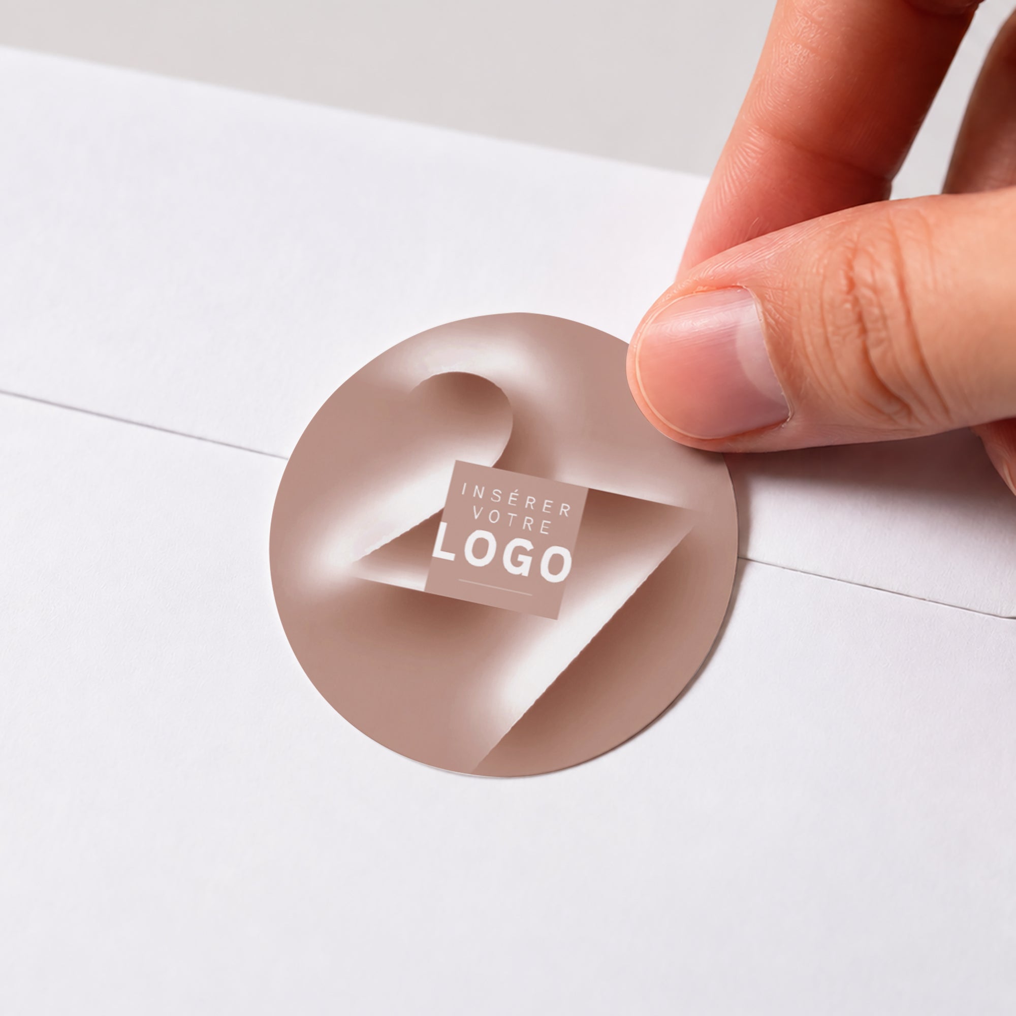 Lumière Velours | Vœux professionnels • Sticker • Rond photo N° 1