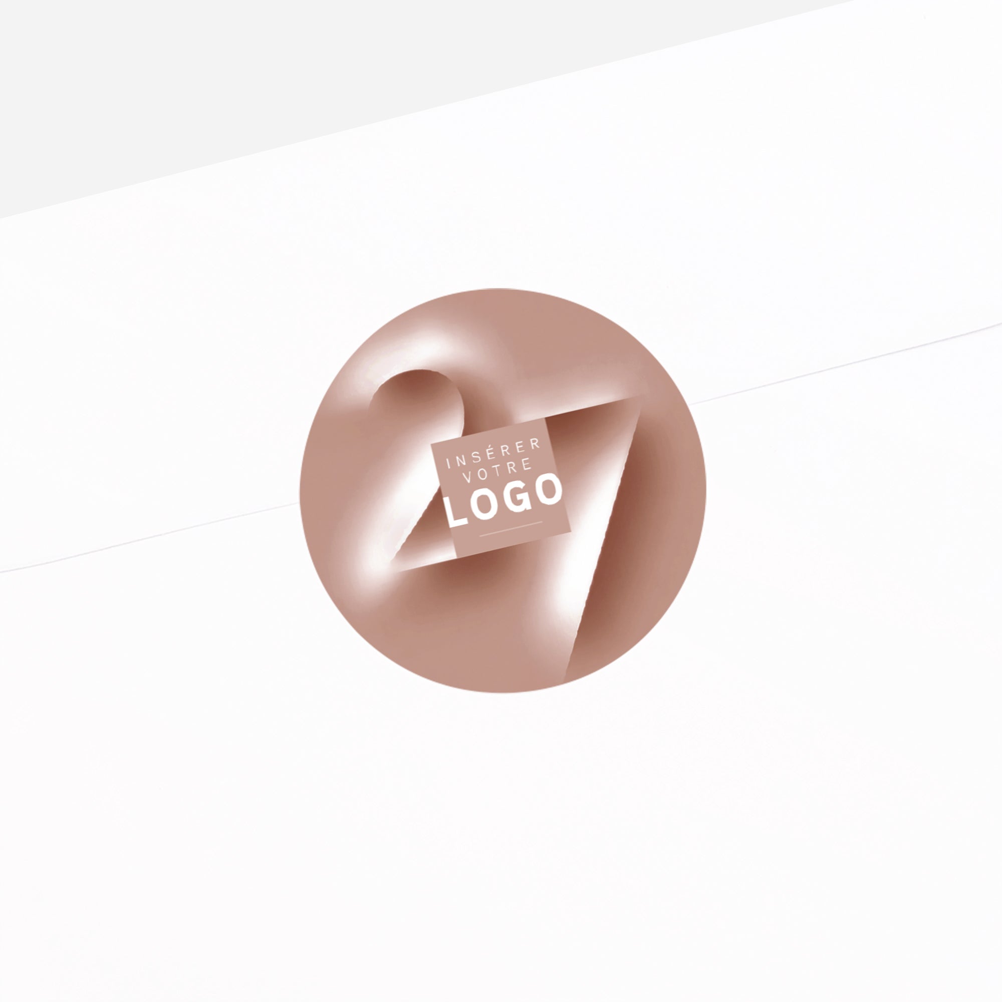 Lumière Velours | Vœux professionnels • Sticker • Rond photo N° 2