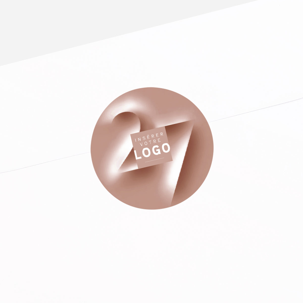 Lumière Velours | Vœux professionnels • Sticker • Rond photo N° 2
