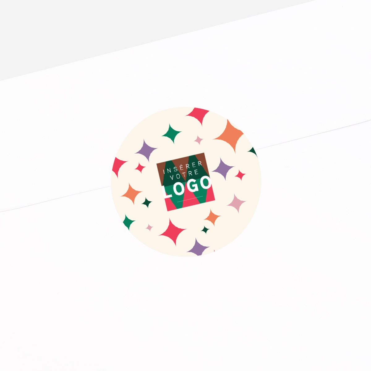 Rythme Coloré | Vœux professionnels • Sticker • Rond photo N° 2