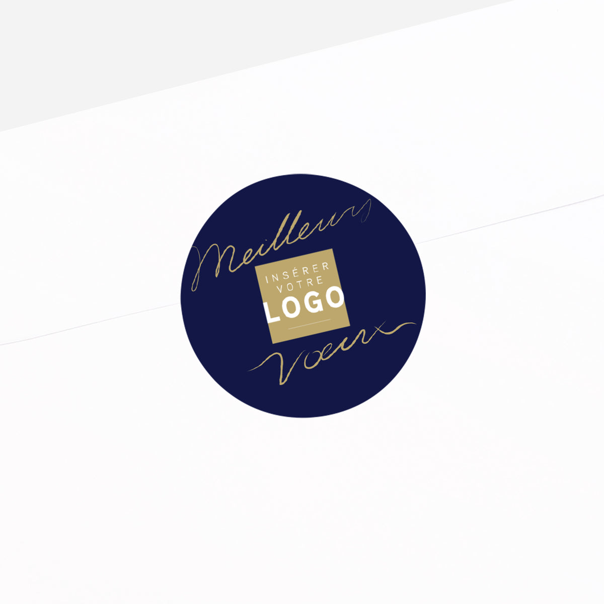 Confiance et ambition Bleu | Vœux professionnels • Sticker • Rond photo N° 2